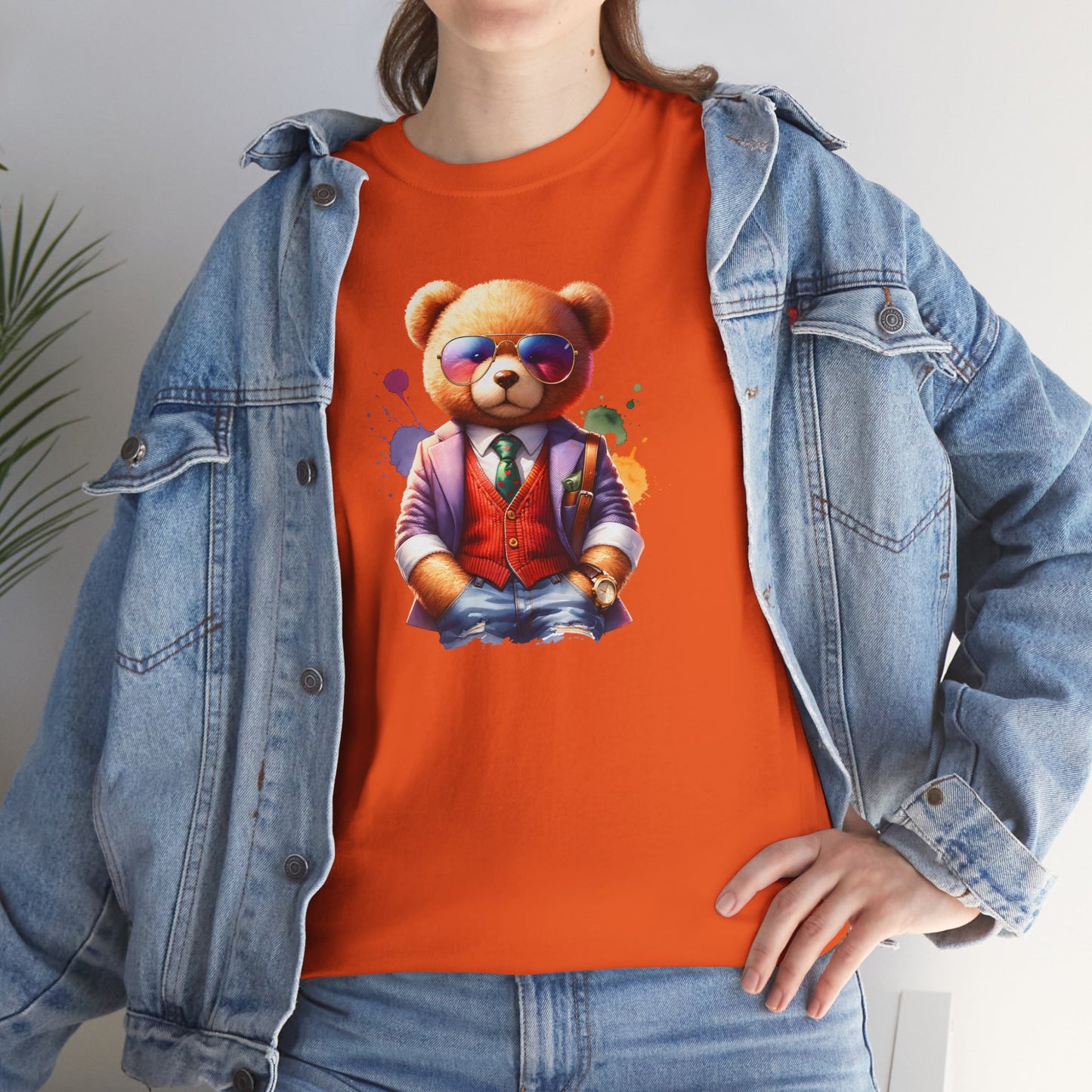 Princess Grace  Trendy Teddy Bear Graphic Unisex Heavy Cotton Tee
