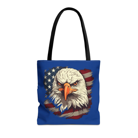 Princess Grace  Patriotic Eagle Tote Bag  American Flag Design