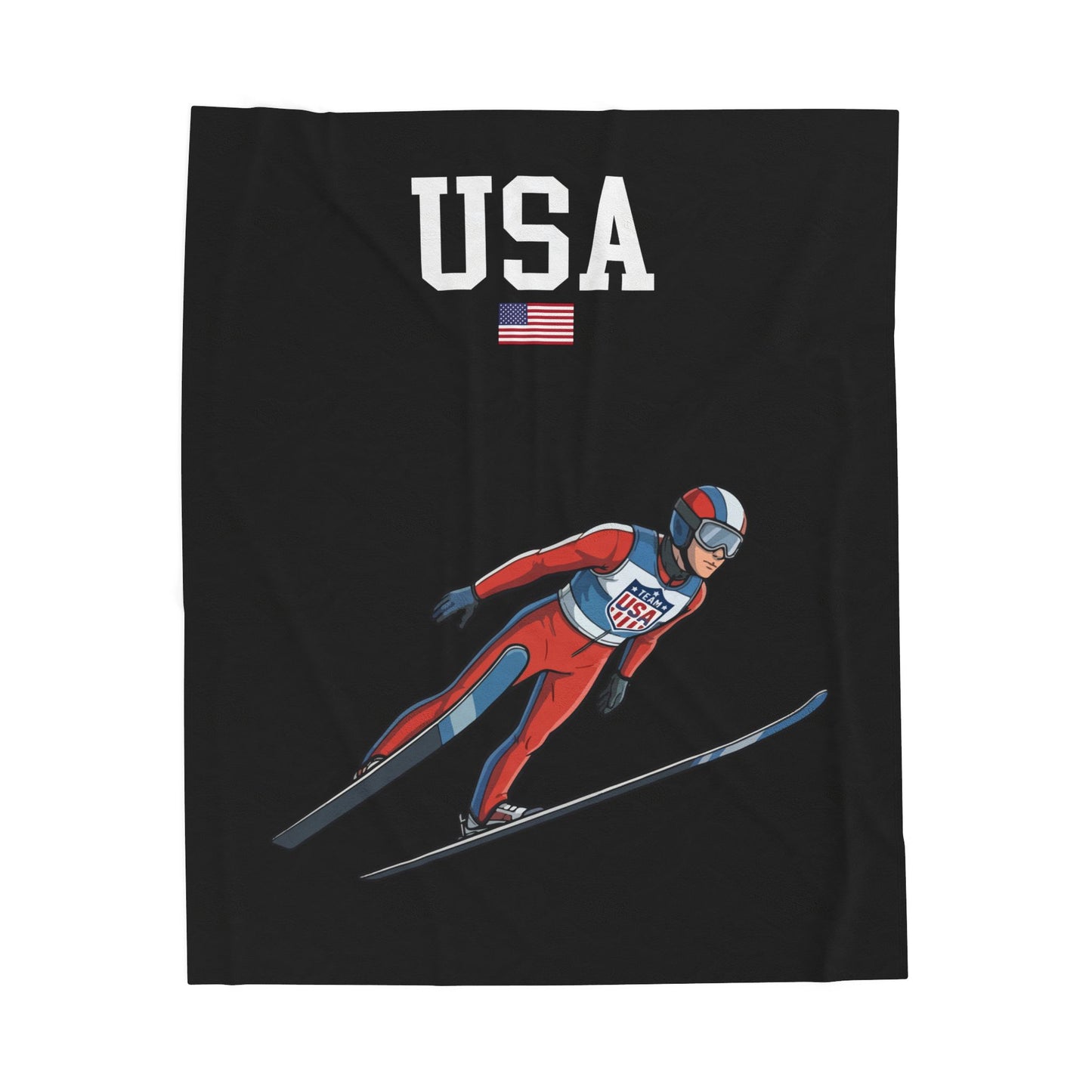 Princess Grace  TEAM USA  Velveteen Plush Blanket