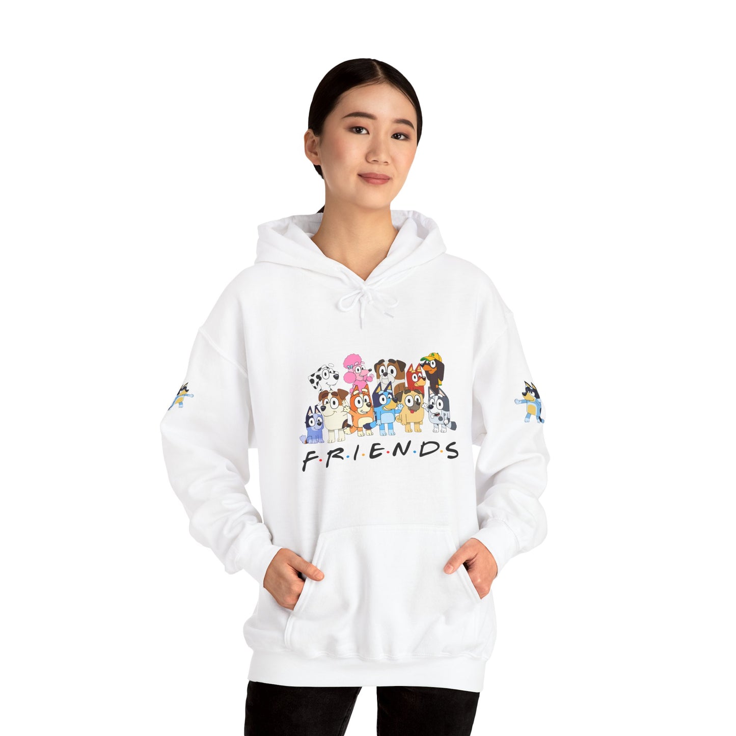 Princess Grace  Bluey  Unisex Heavy  Blend  Hooded Sweatshirt  'Friends' Cartoon Design