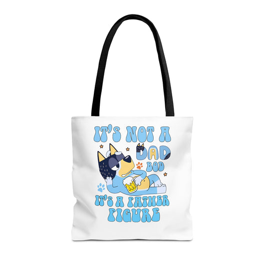 Funny Dad Tote Bag - "It's Not a Dad Bod, It's a Father Figure"