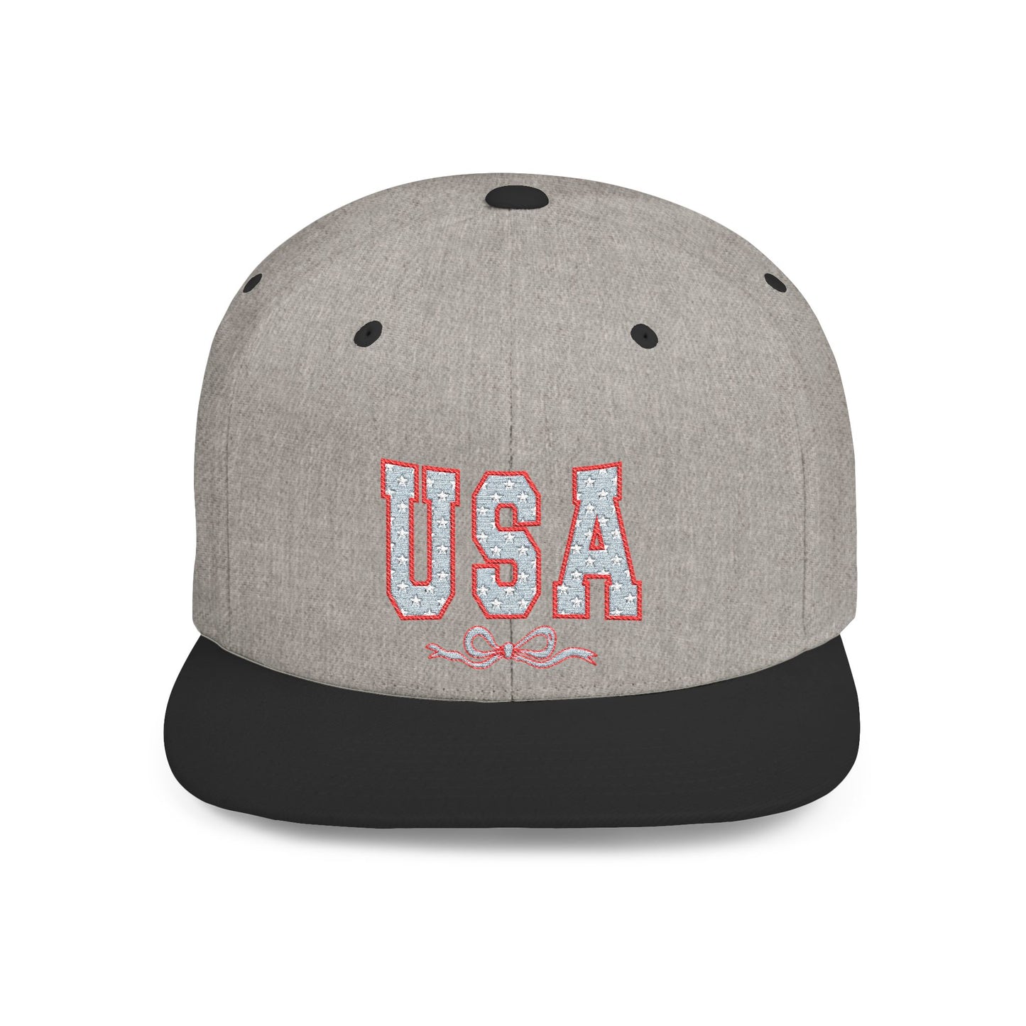 Princess Grace  USA Glitter Flat Bill Snapback Hat Trendy and Stylish