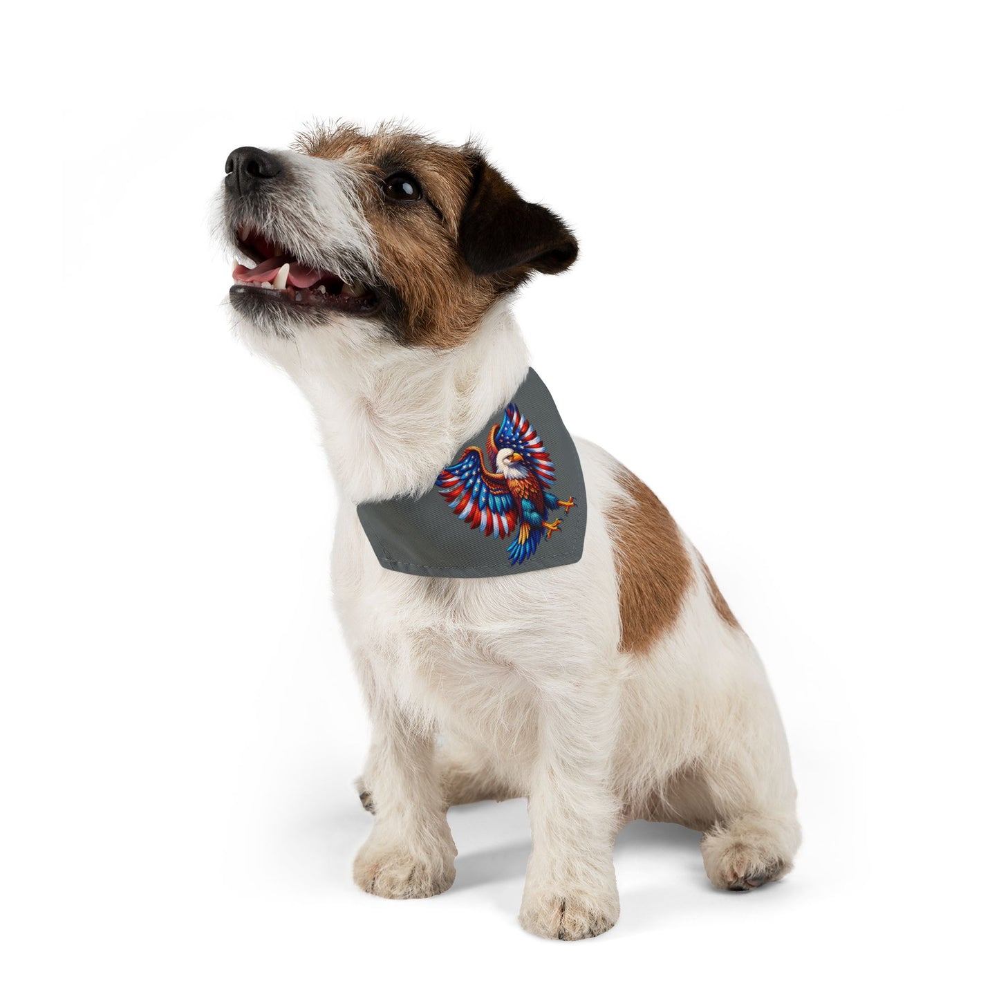 Princess Grace  Patriotic Eagle Pet Bandana Collar  Perfect for Celebrations & Daily Adventures