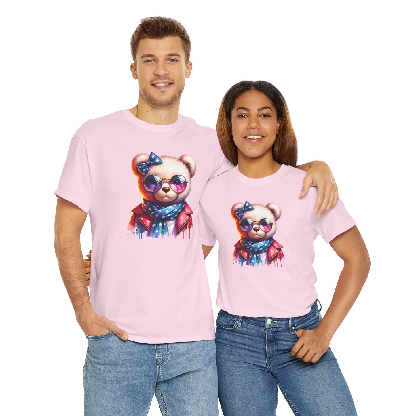 Princess Grace  Cool Bear Graphic Unisex Heavy Cotton Tee  Stylish & Fun for All