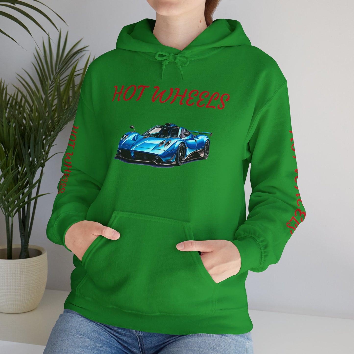 Princess Grace  Unisex Heavy Blend Hot Wheels Hooded Sweatshirt Stylish Car Graphic for Auto Enthusiasts