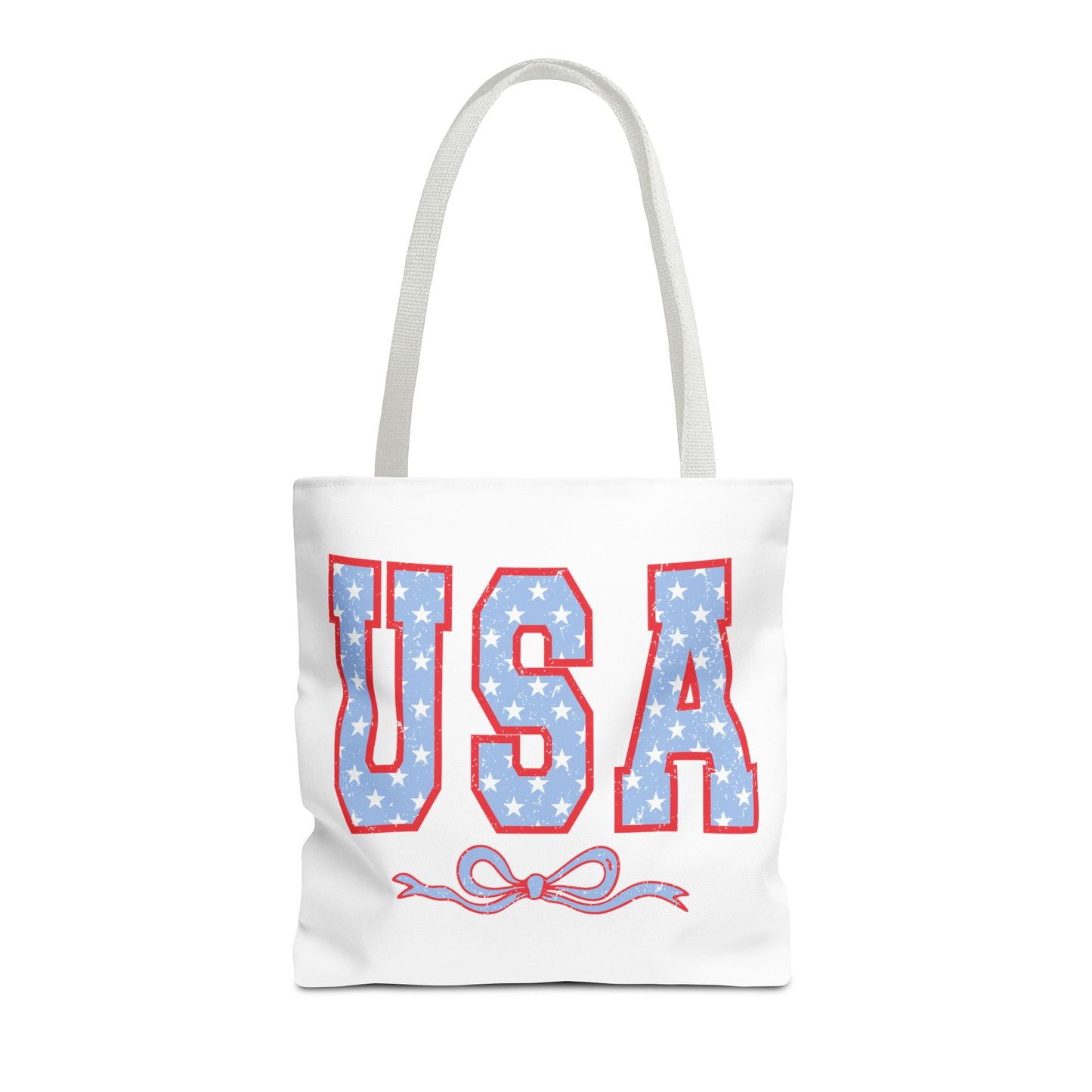 Princess Grace  USA Stars and Stripes Tote Bag Perfect for Independence Day Celebrations