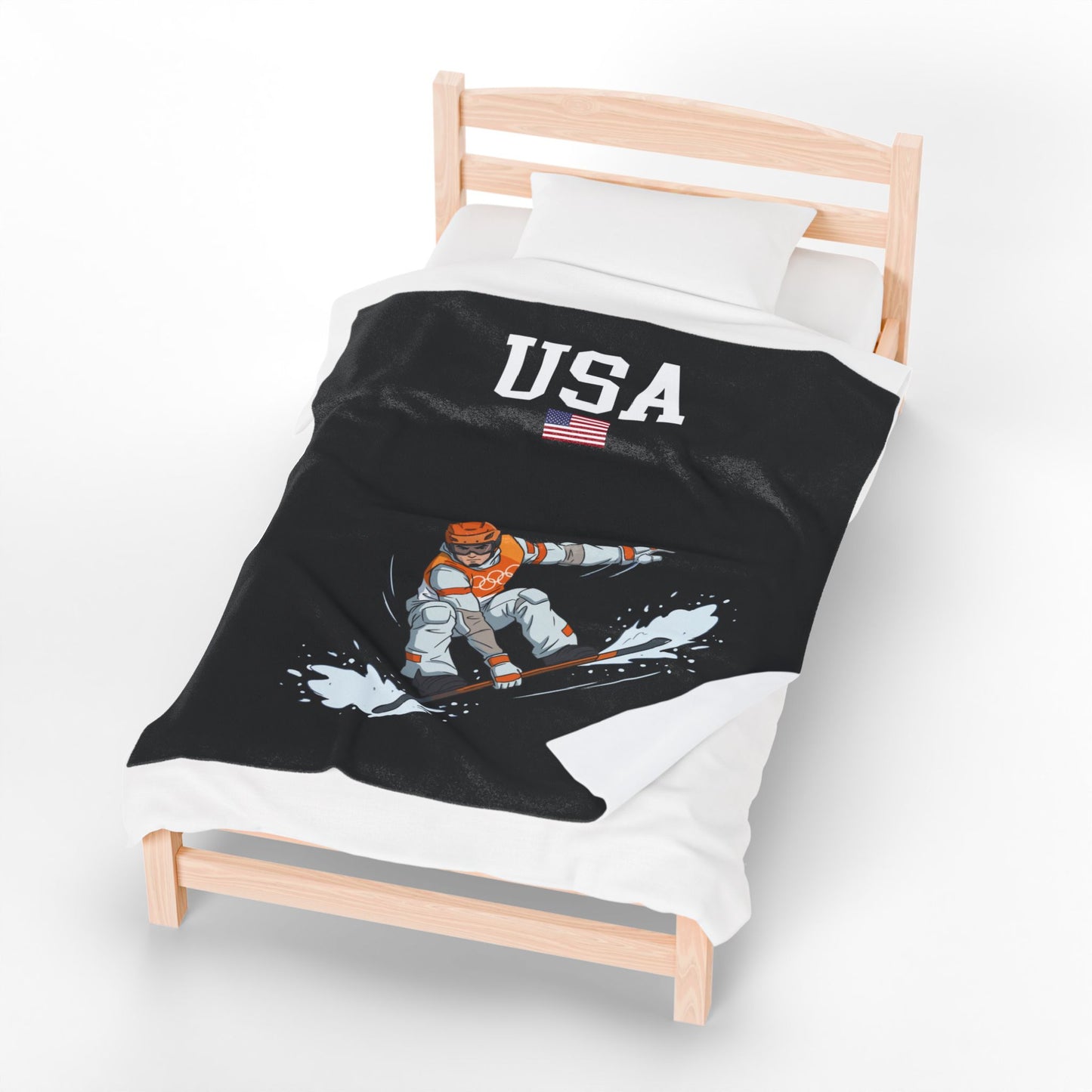 Princess Grace  TEAM USA  Velveteen Plush Blanket