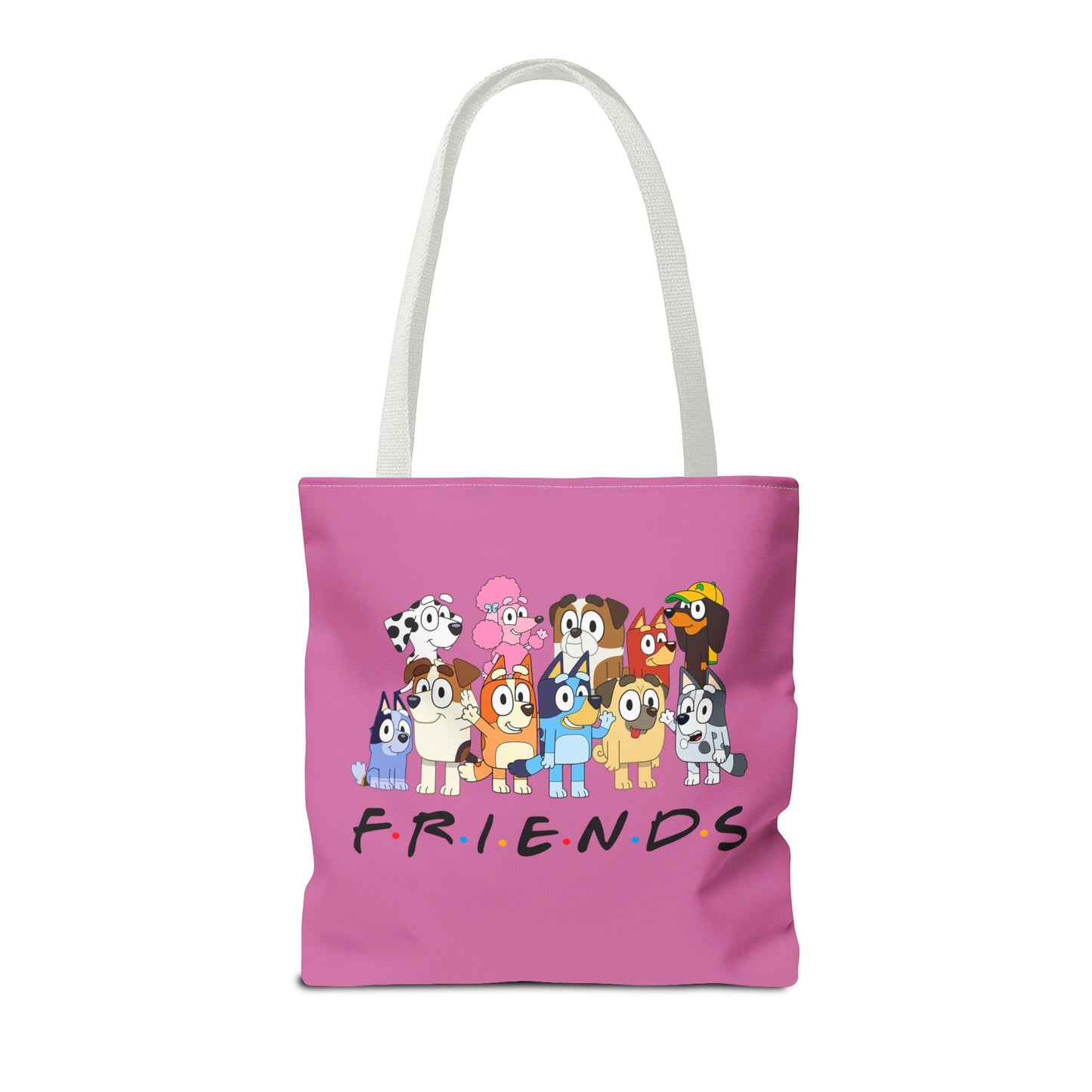 Princess Grace  Bluey F.R.I.E.N.D.S Cartoon Tote Bag Fun & Playful Design for Animal Lovers