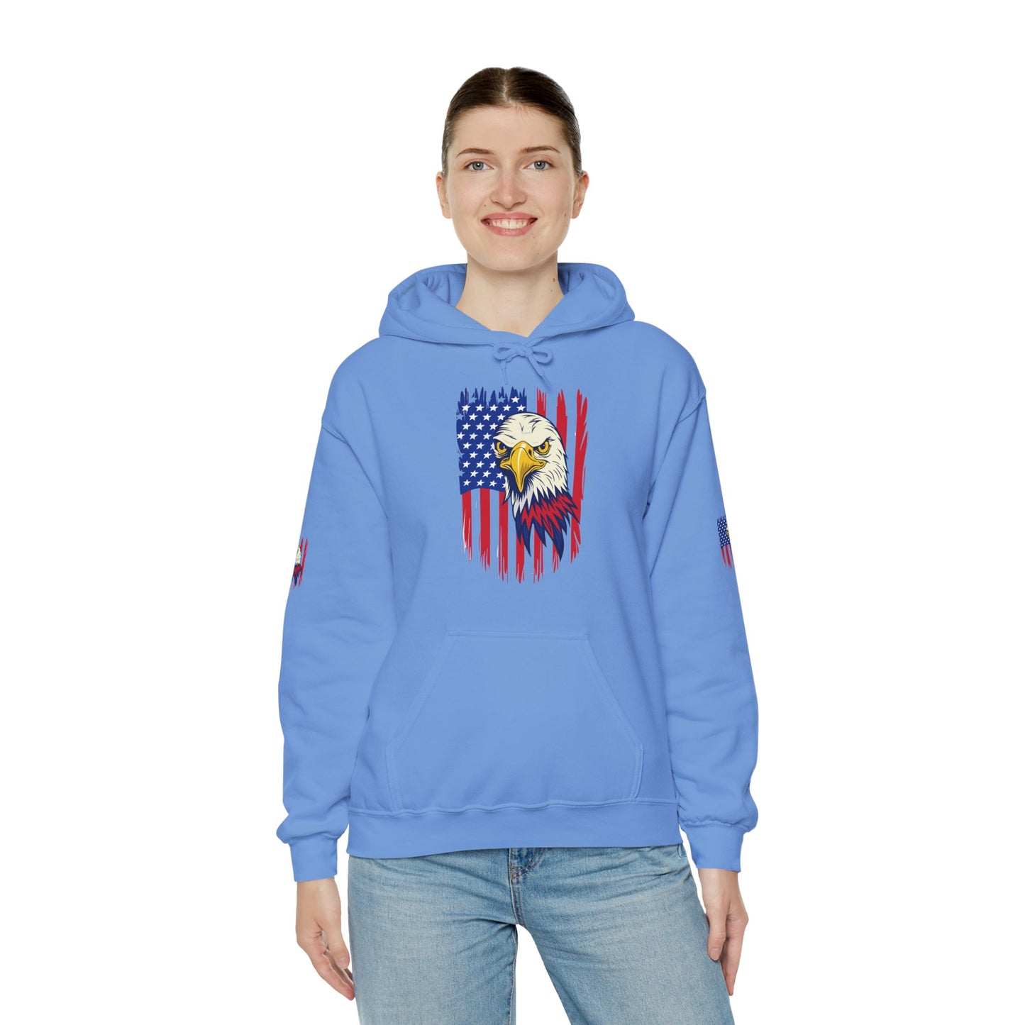 Princess Grace  Patriotic Eagle Unisex Heavy Blend Hoodie