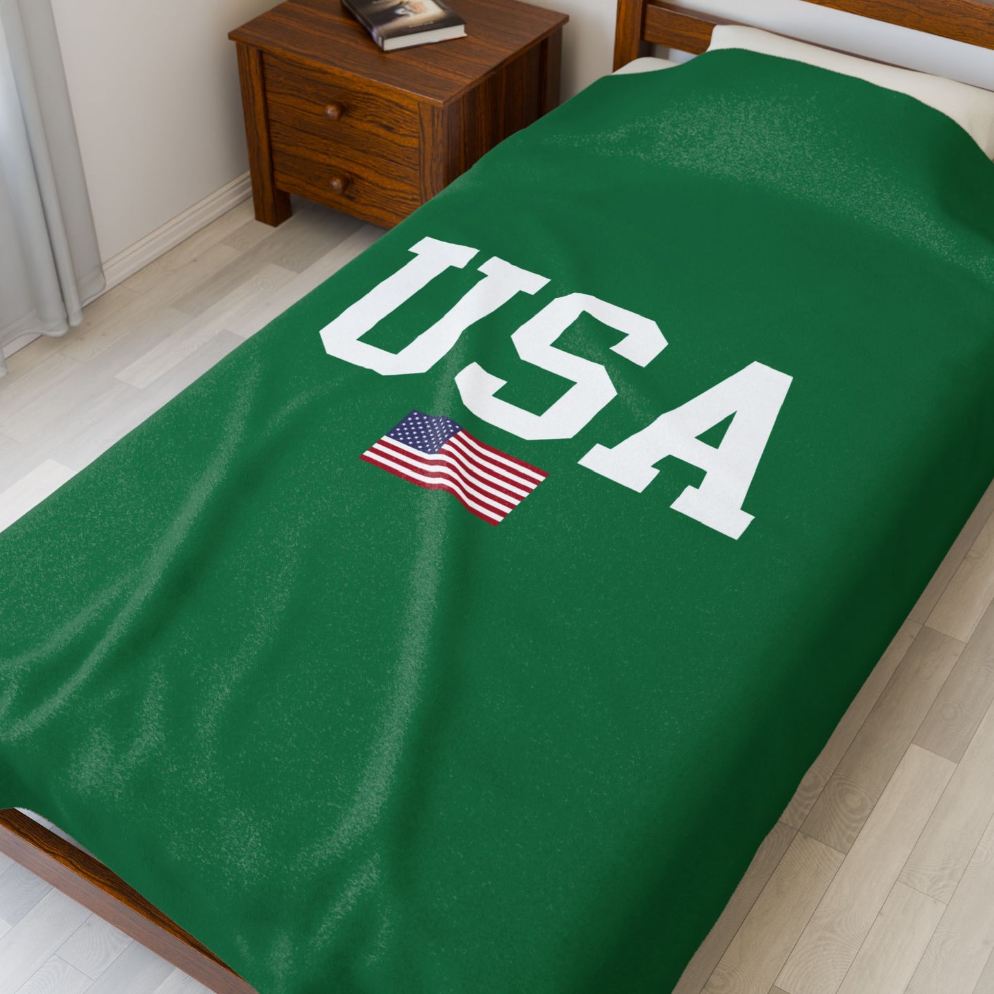 Princess Grace  TEAM USA  Velveteen Plush Blanket