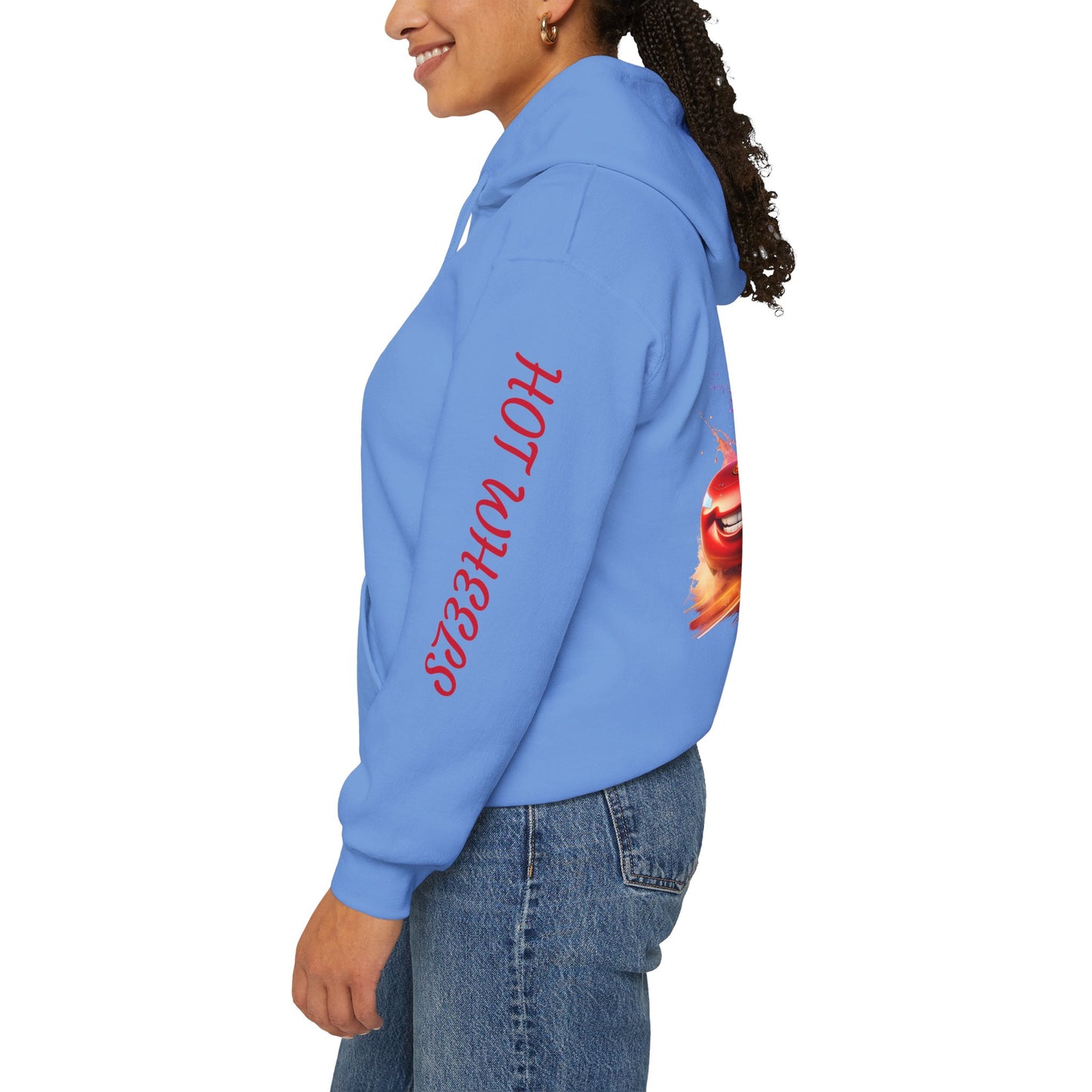 Princess Grace  Hot Wheels Unisex Heavy Blend Hooded Sweatshirt Fun and Colorful Racing Design