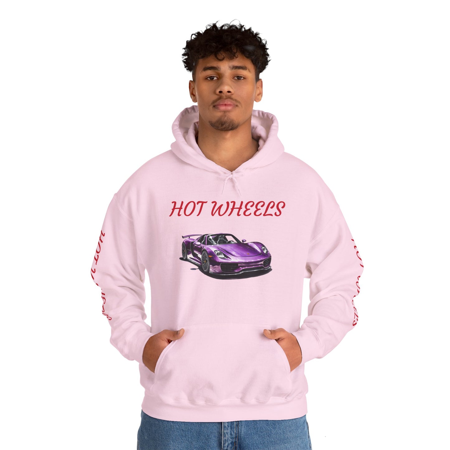 Princess Grace  Unisex Heavy Blend Hooded Sweatshirt  Hot Wheels Purple Sports Car