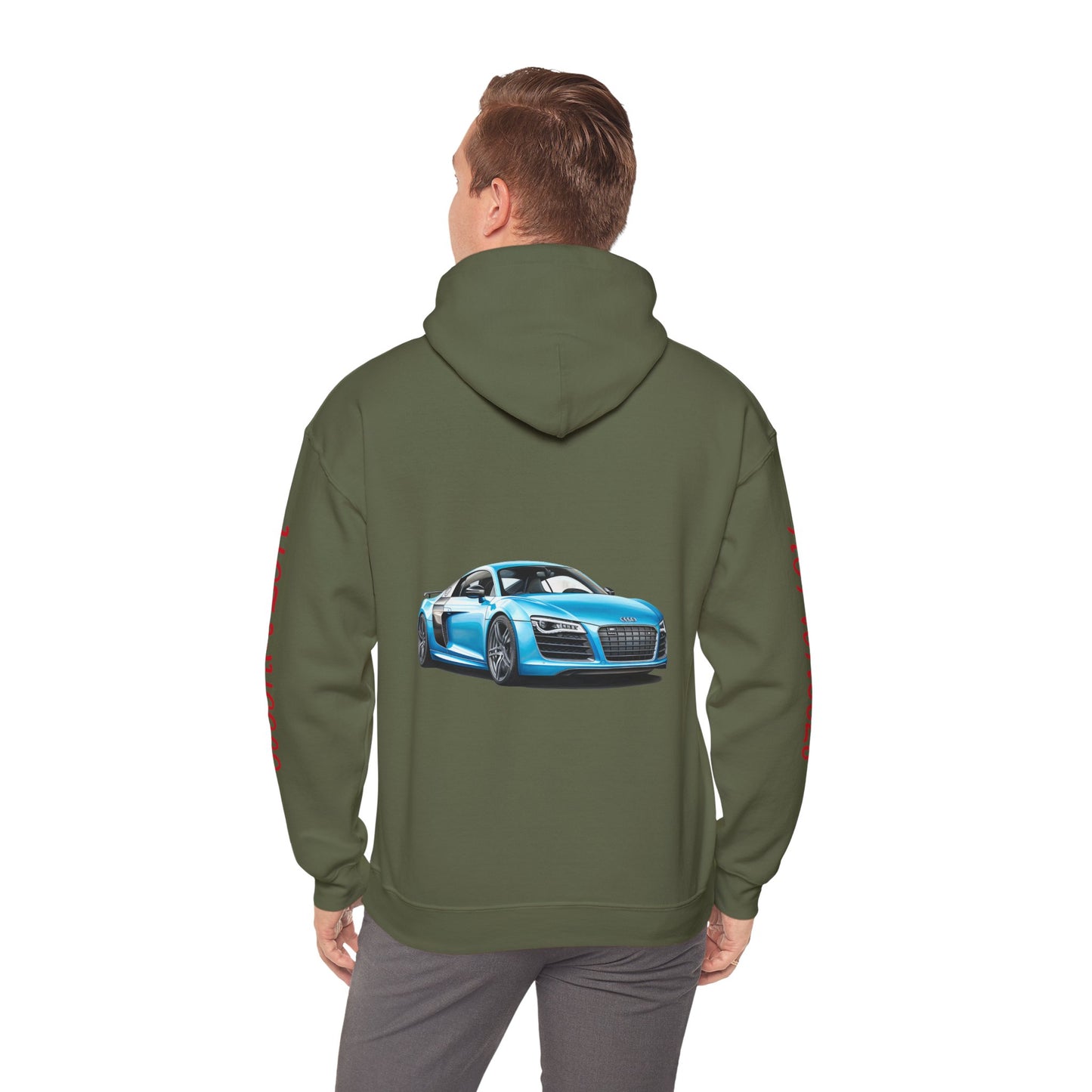 Princess Grace Hot Wheels Unisex Heavy Blen Hooded Sweatshirt Sporty Car Design Perfect for Car Enthusiasts