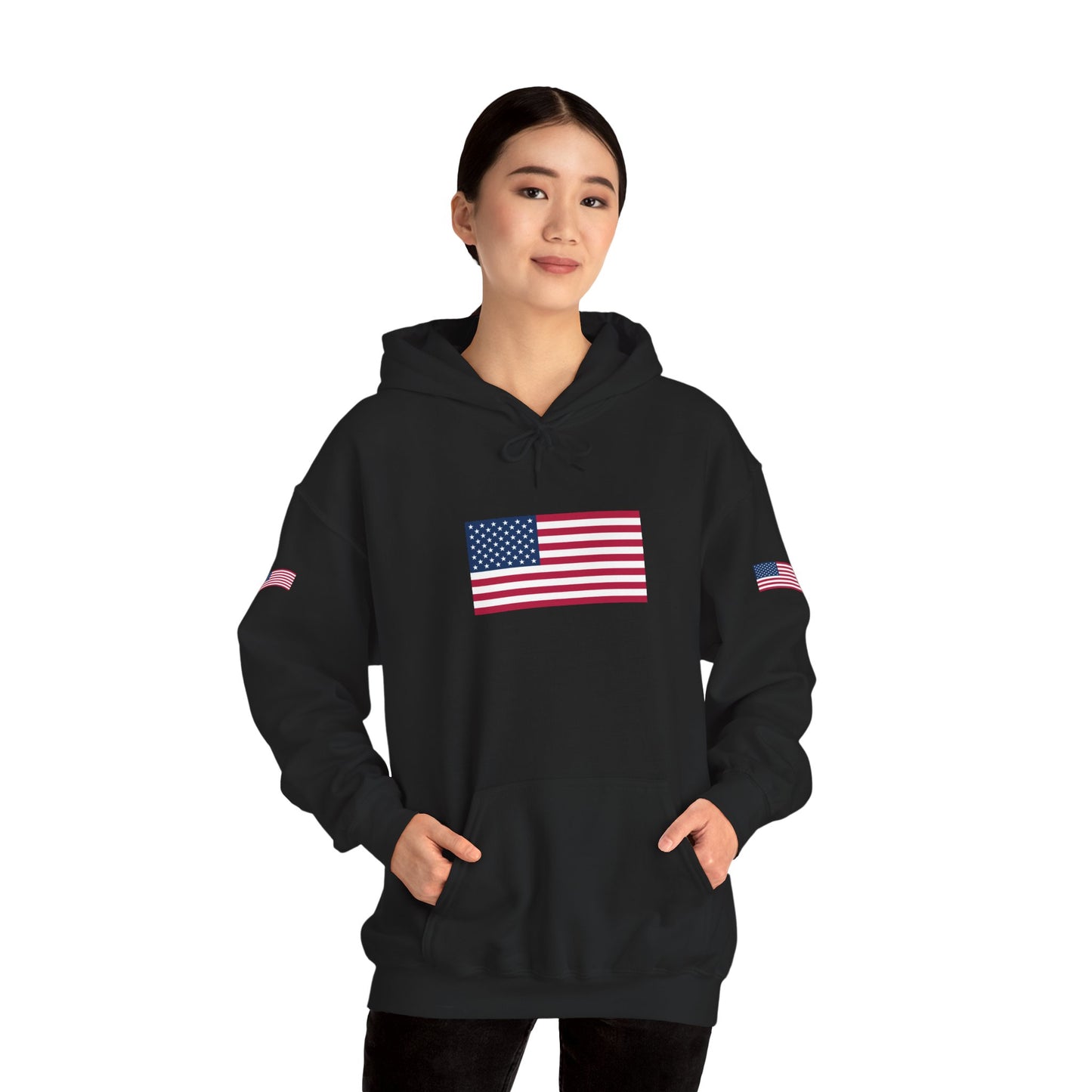 Princess Grace  TEAM USA   American Flag Hoodie Unisex Heavy Blend Sweatshirt