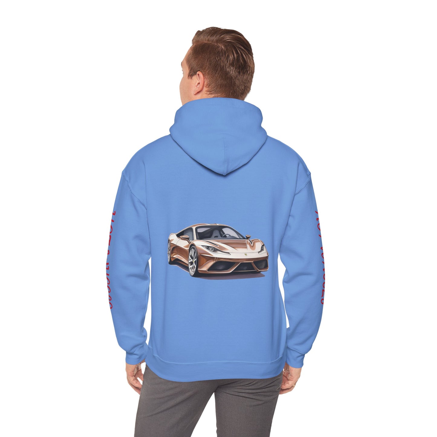 Princess Grace  Hot Wheels Unisex Hooded Sweatshirt Stylish Car Graphic Design for Car Enthusiasts