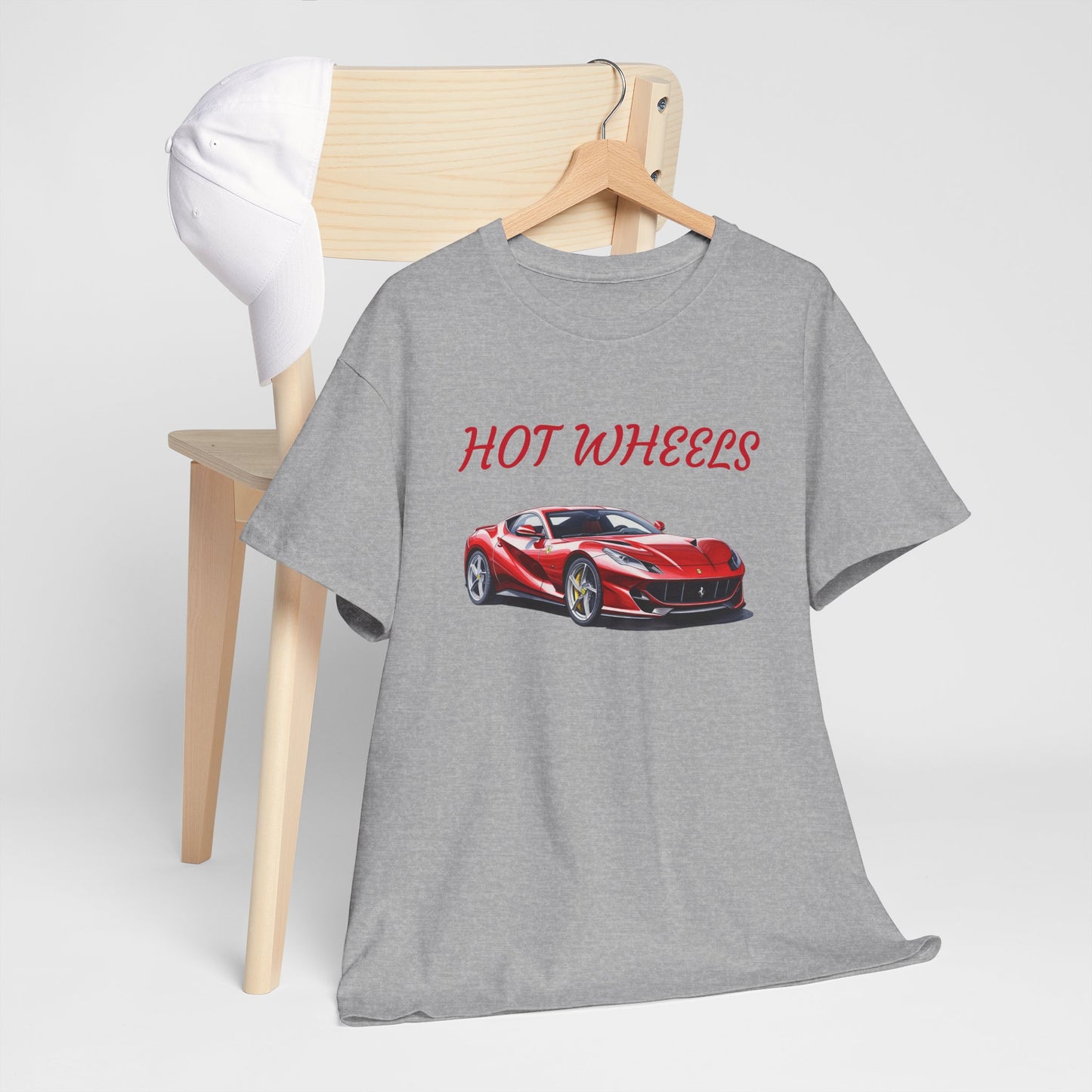 Princess Grace  Hot Wheels Unisex Heavy Cotton Tee Car Lovers Graphic T-Shirt