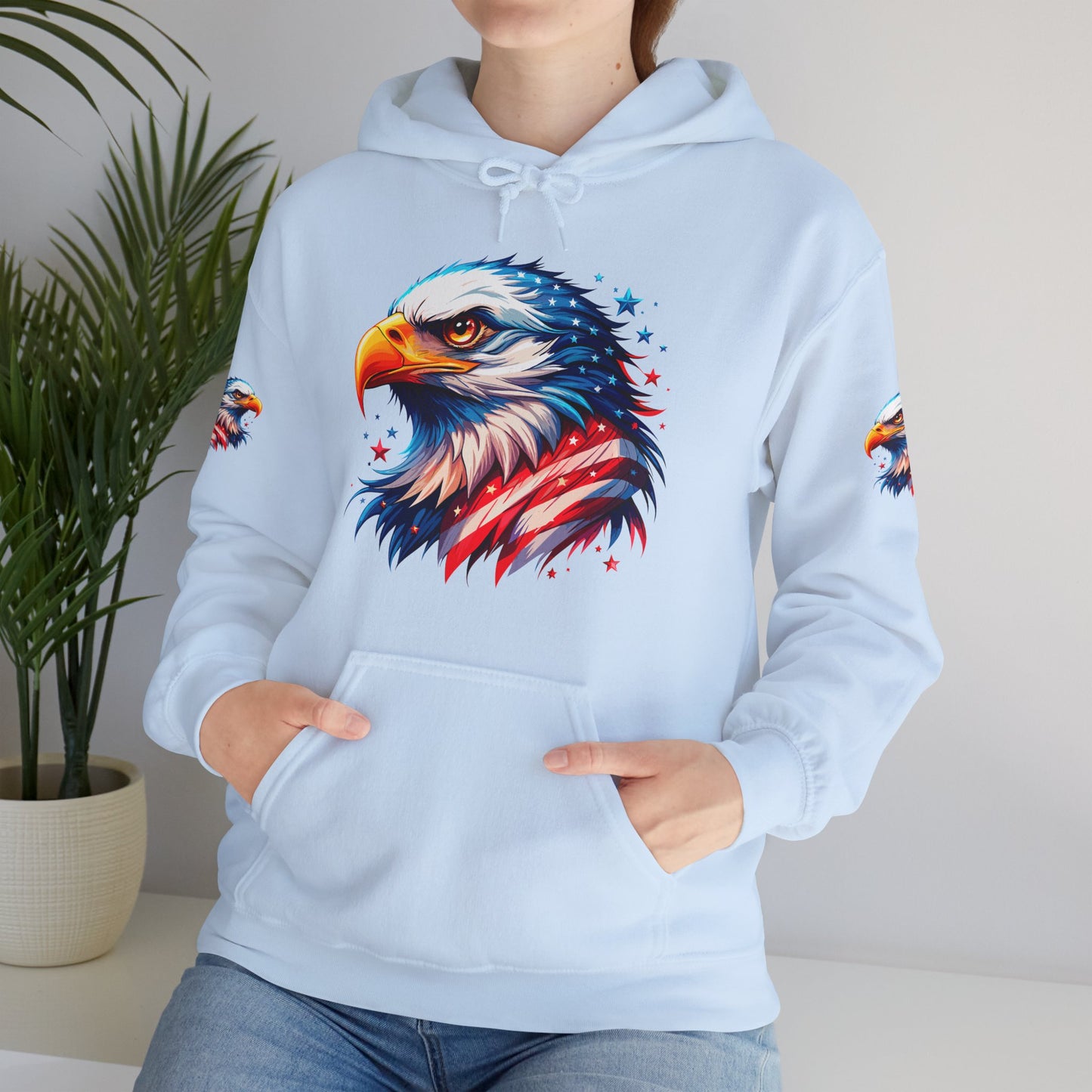 Princess Grace  American  Eagle Unisex Heavy Blend Hooded Sweatshirt