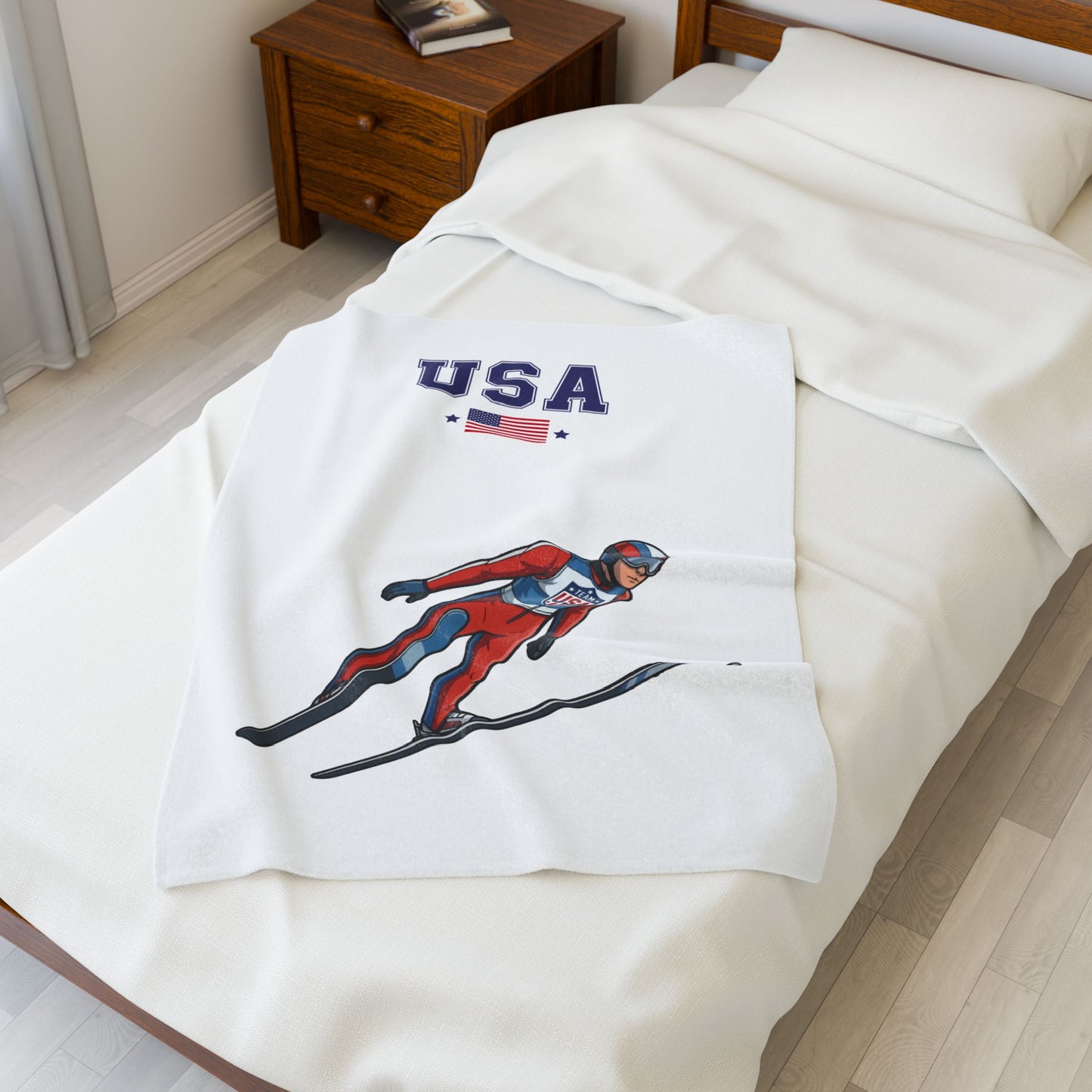 Princess Grace  TEAM USA  Velveteen Plush Blanket