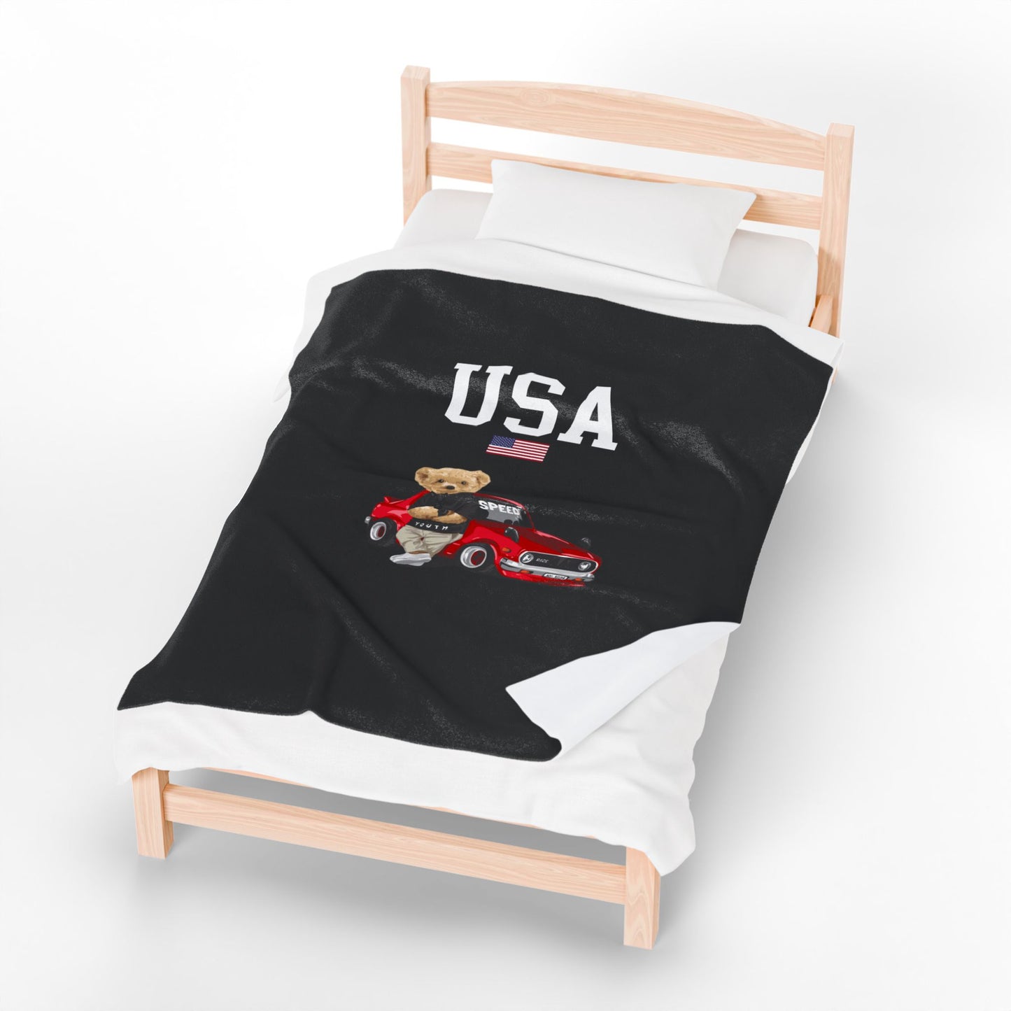 Princess Grace  TEAM USA  Velveteen Plush Blanket