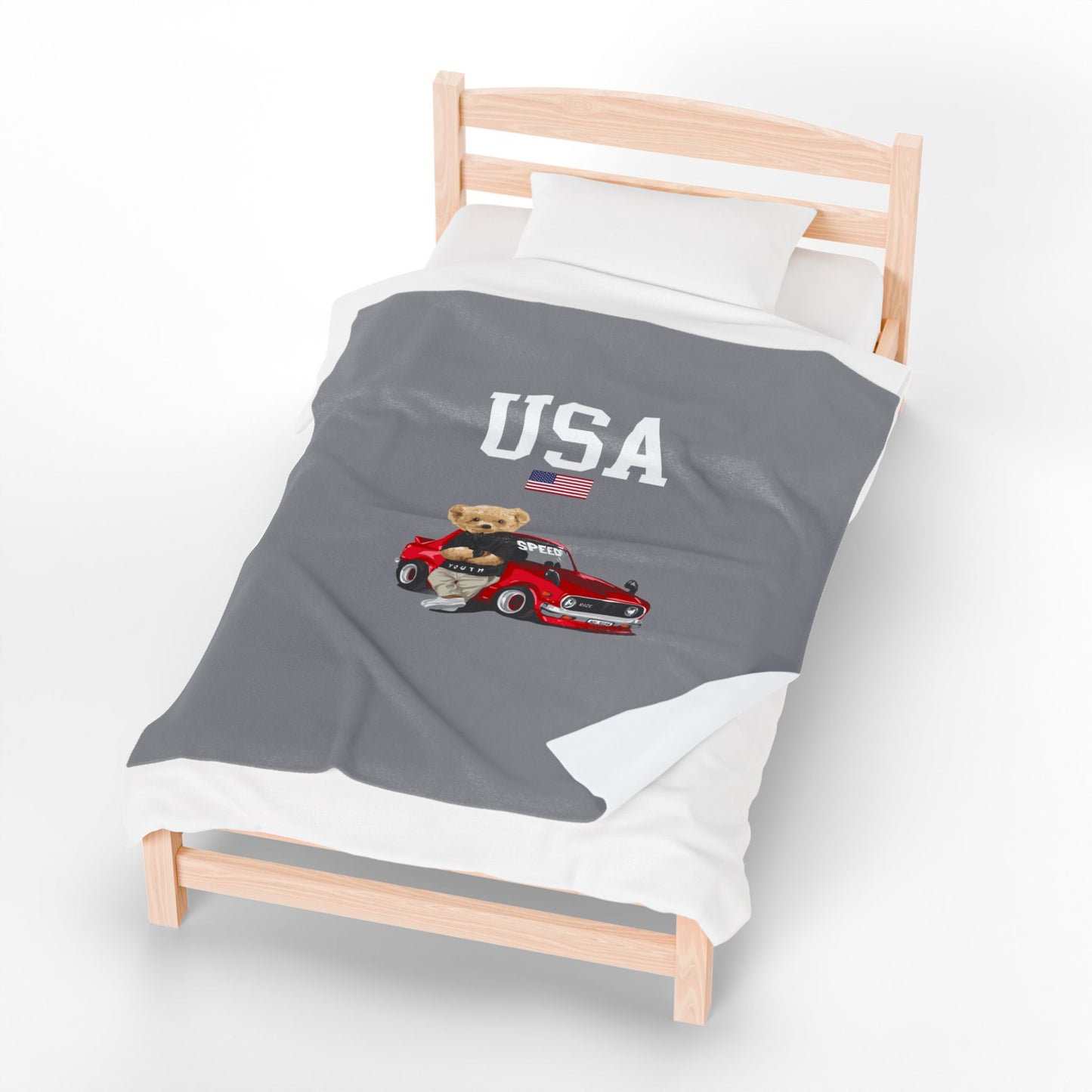 Princess Grace  TEAM USA  Velveteen Plush Blanket