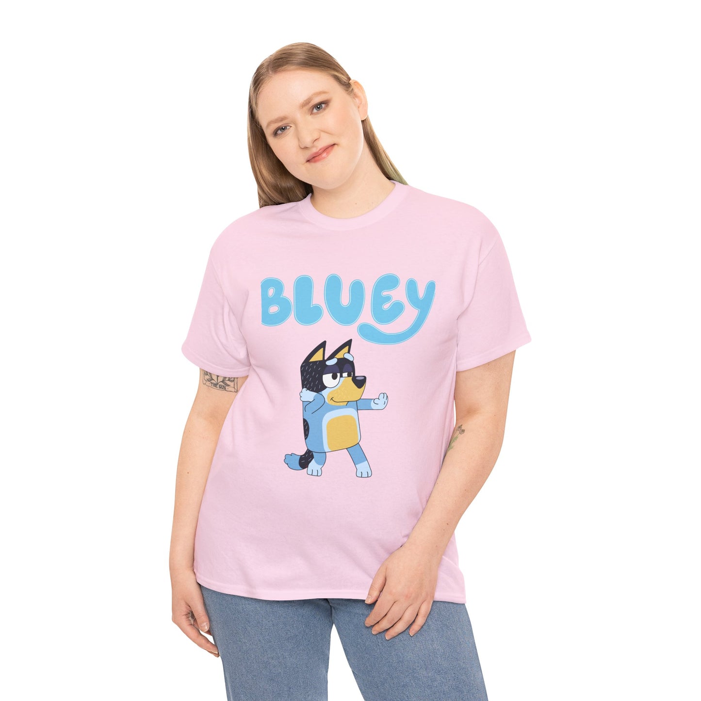 Princess Grace  Bluey Unisex Heavy Cotton Tee  Fun & Playful Kids Shirt