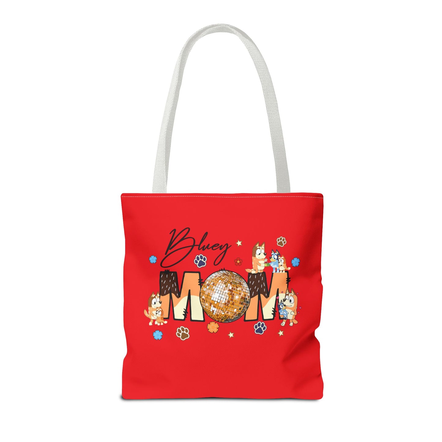 Princess Grace  Bluey Mom Disco Tote Bag Perfect Gift for Moms and Pet Lovers