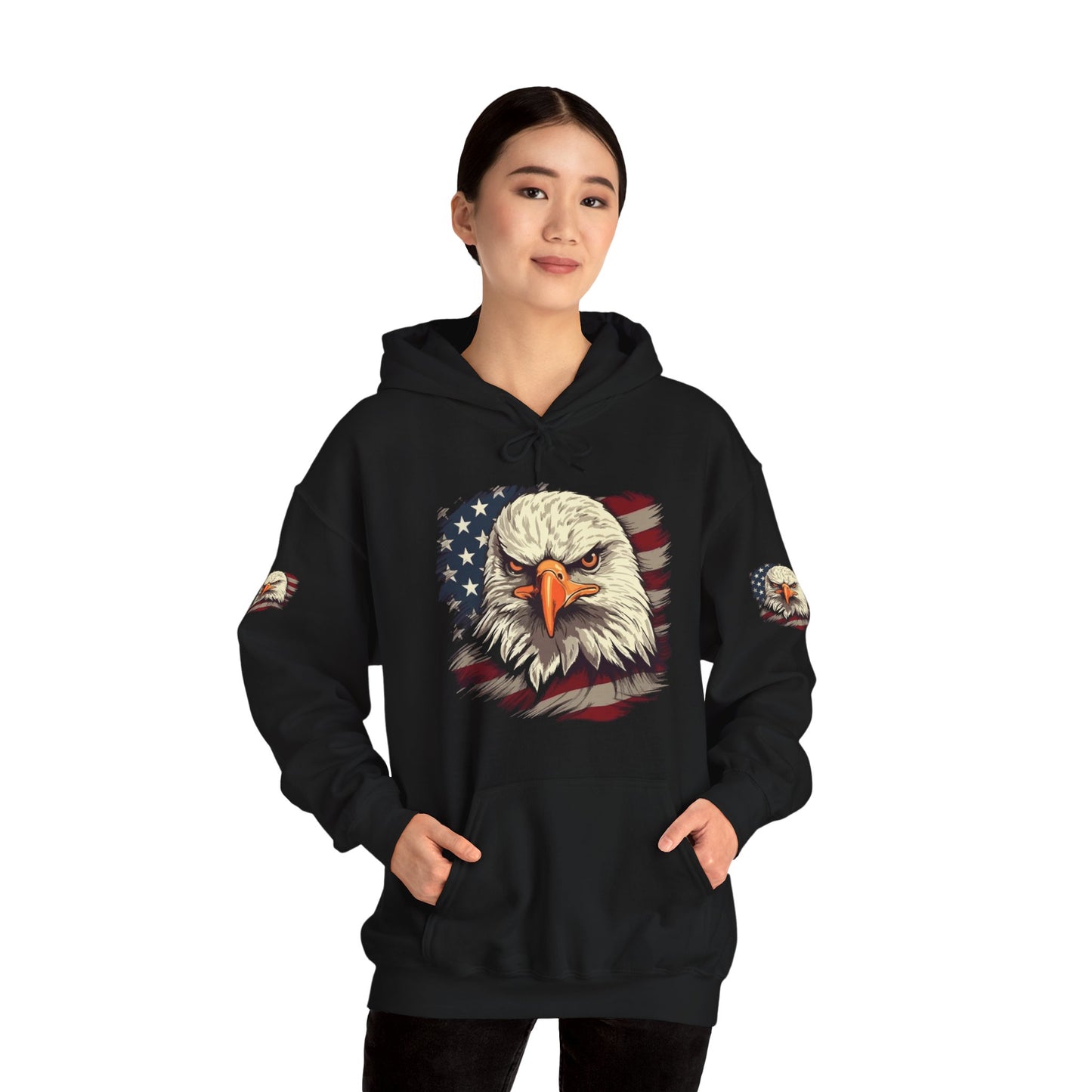 Princess Grace American Eagle Bold Unisex Heavy Blend Hooded Sweatshirt
