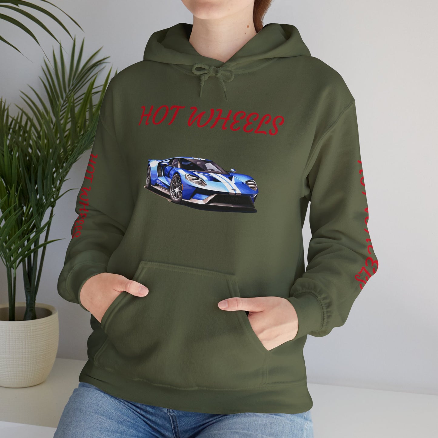 Princess Grace  Hot Wheels Unisex Heavy Blend Hoodie Sporty Car Design for Car Enthusiasts