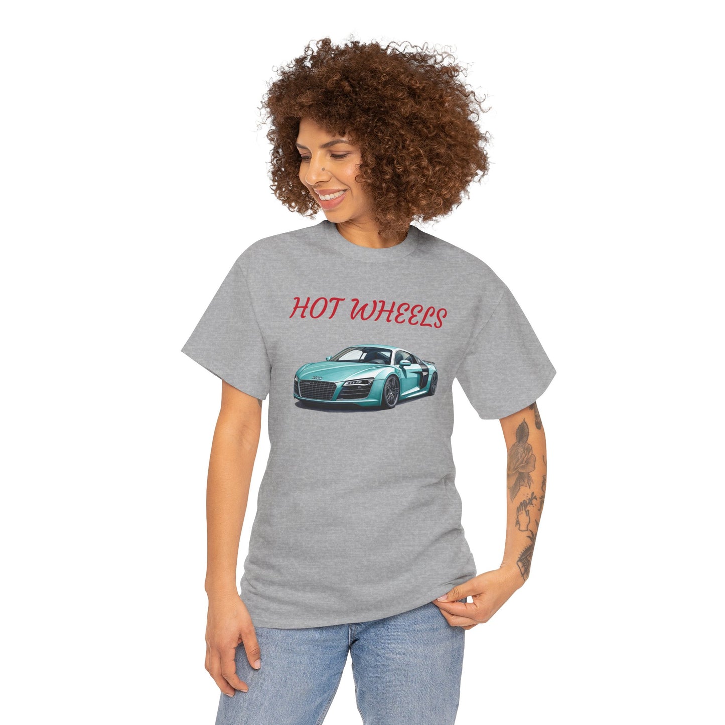 Princess Grace  Hot Wheels Unisex Heavy Cotton Tee Perfect for Car Enthusiasts & Casual Wear