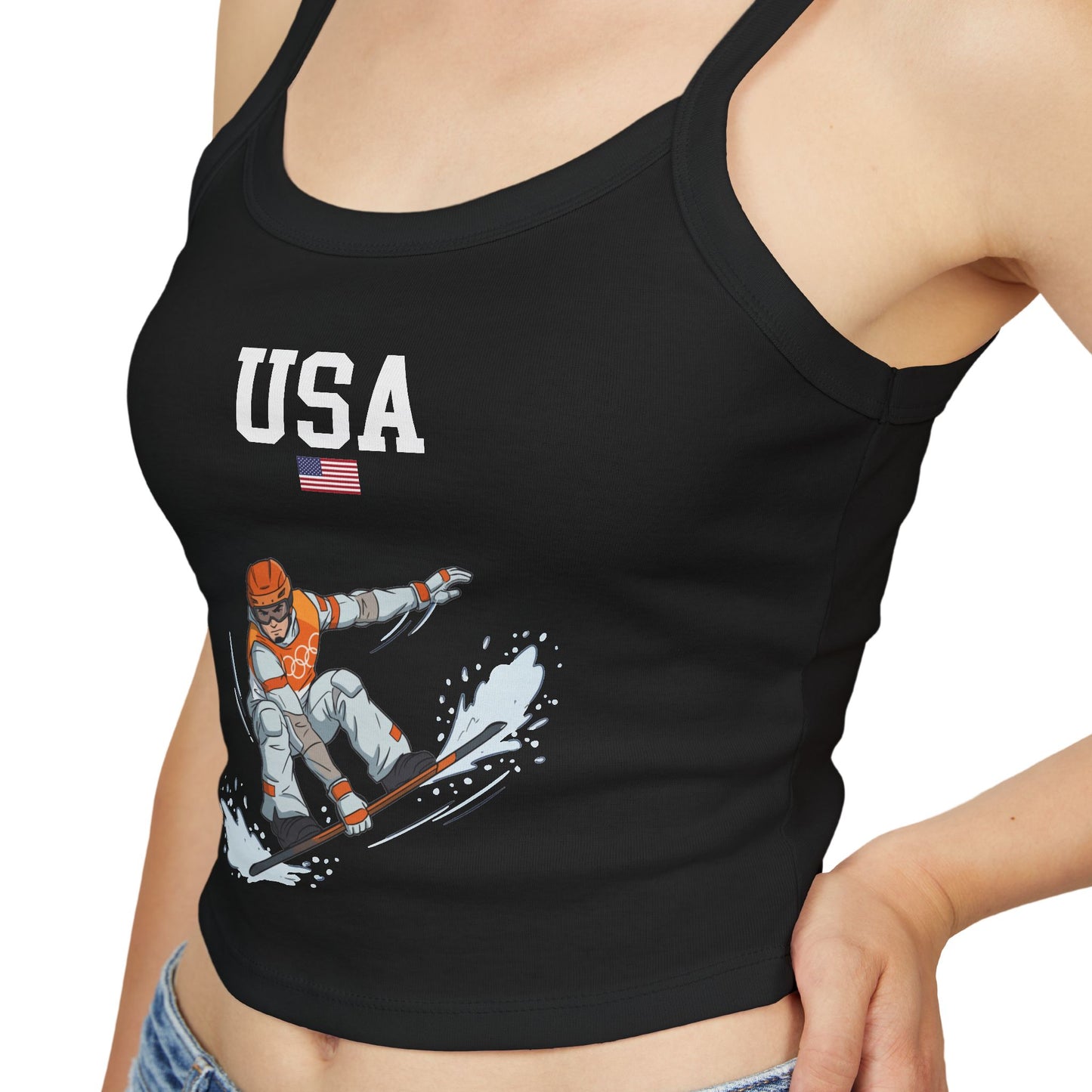 Princess Grace  TEAM USA  Women's Spaghetti Strap Tank Top