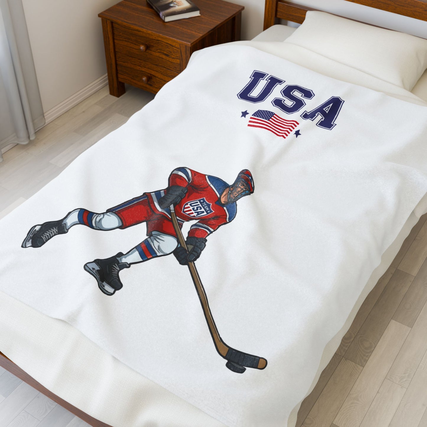 Princess Grace  TEAM USA  Velveteen Plush Blanket