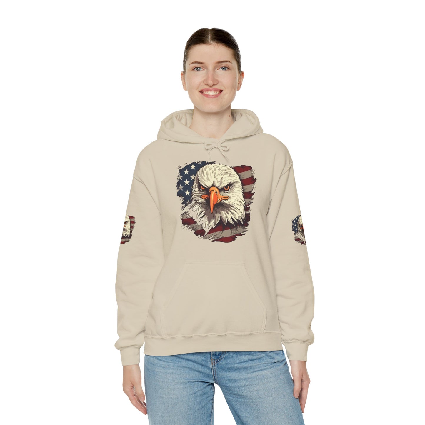 Princess Grace American Eagle Bold Unisex Heavy Blend Hooded Sweatshirt