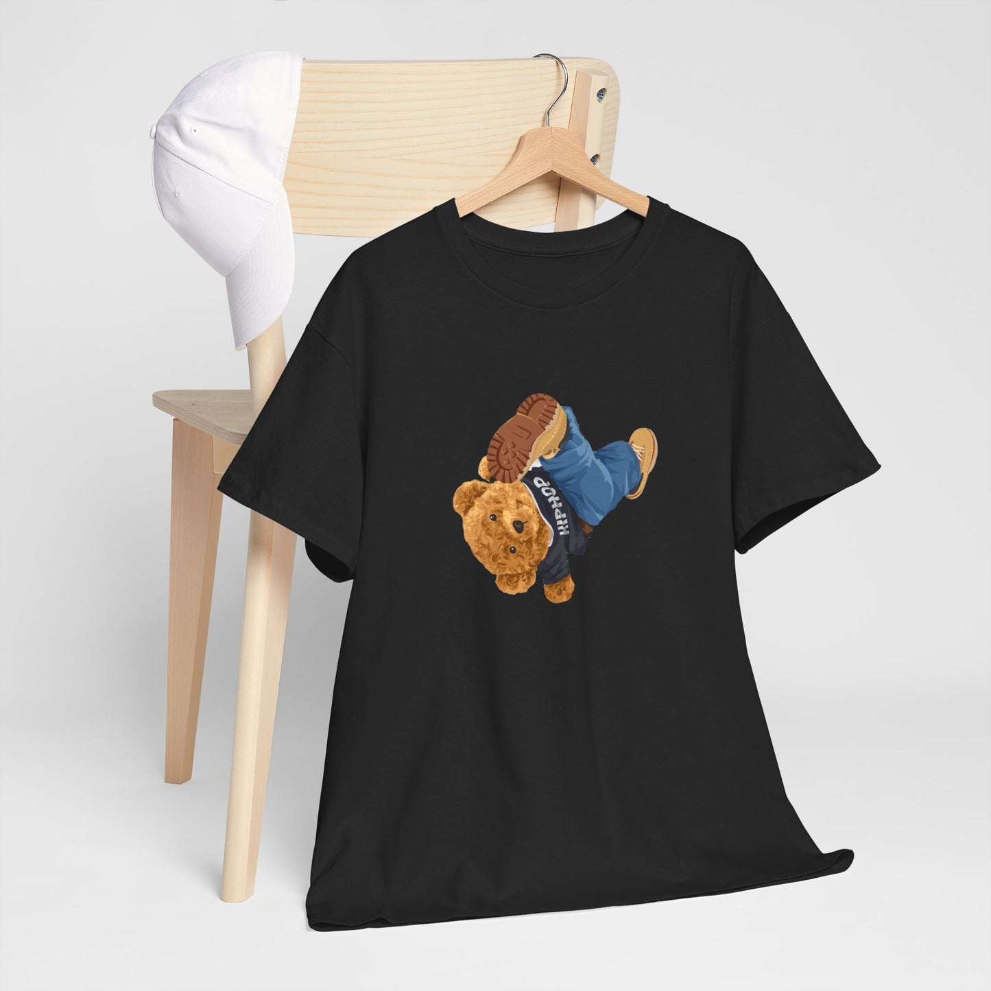 Princess Grace  Casual Vintage Hi[ Hop Bear Tee for Trendy Everyday Wear