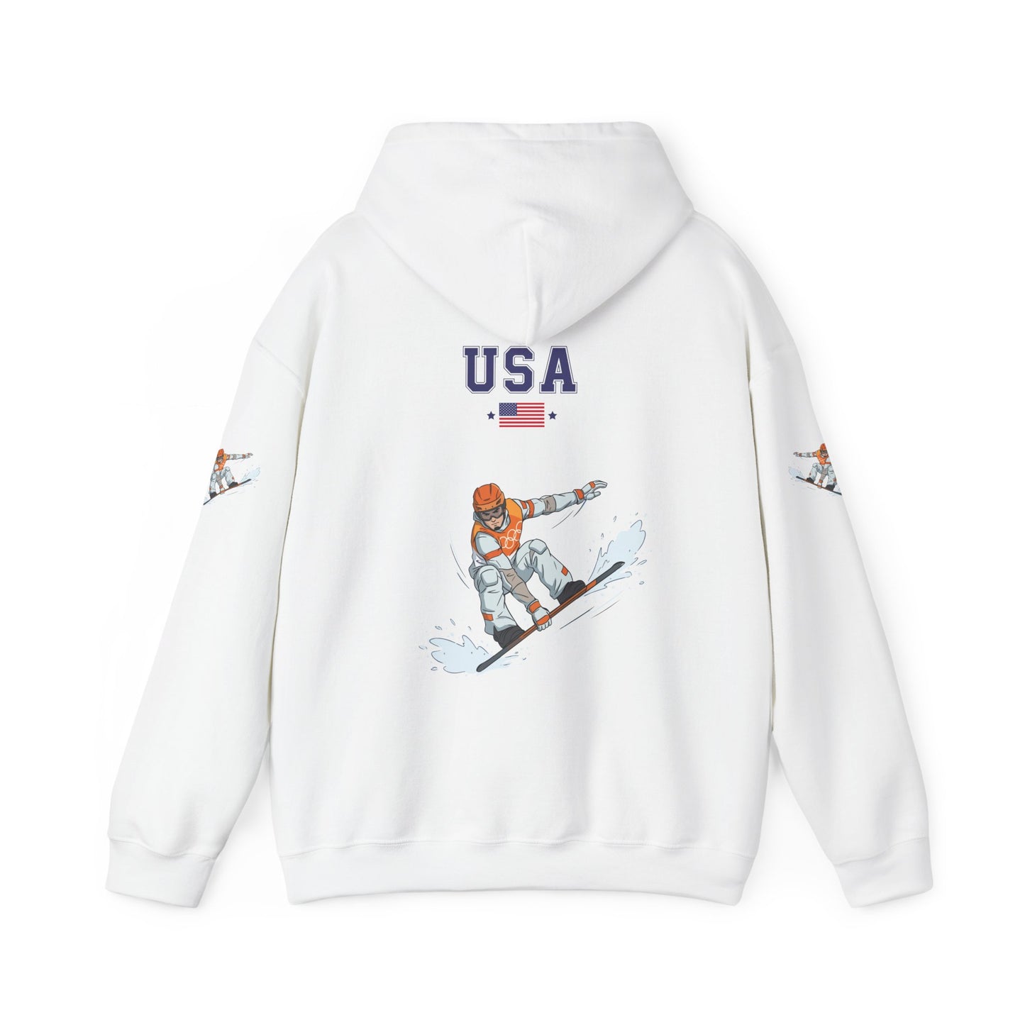 Princess Grace  TEAM USA  Snowboard  Unisex Heavy Blend Hooded Sweatshirt