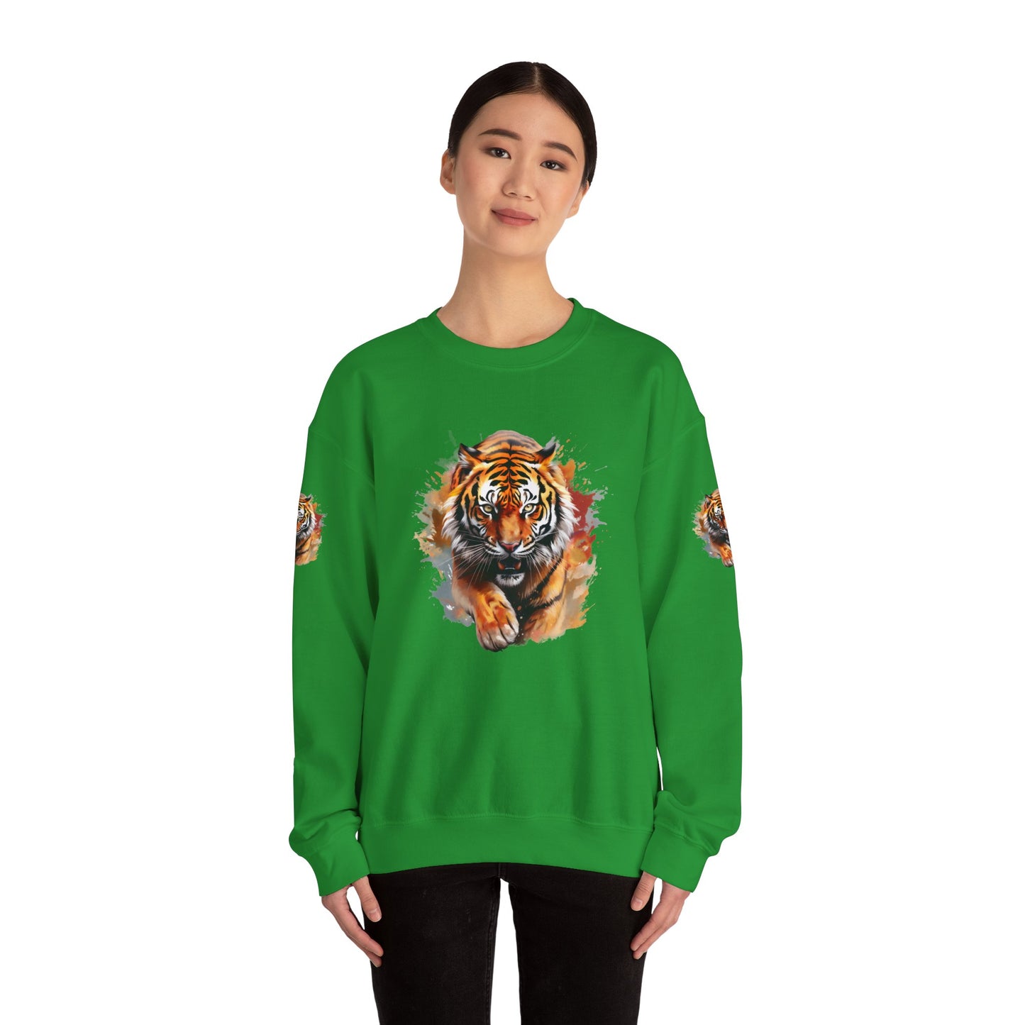 Princess Grace  Majestic Tiger Unisex Heavy Blend Crewneck Sweatshirt