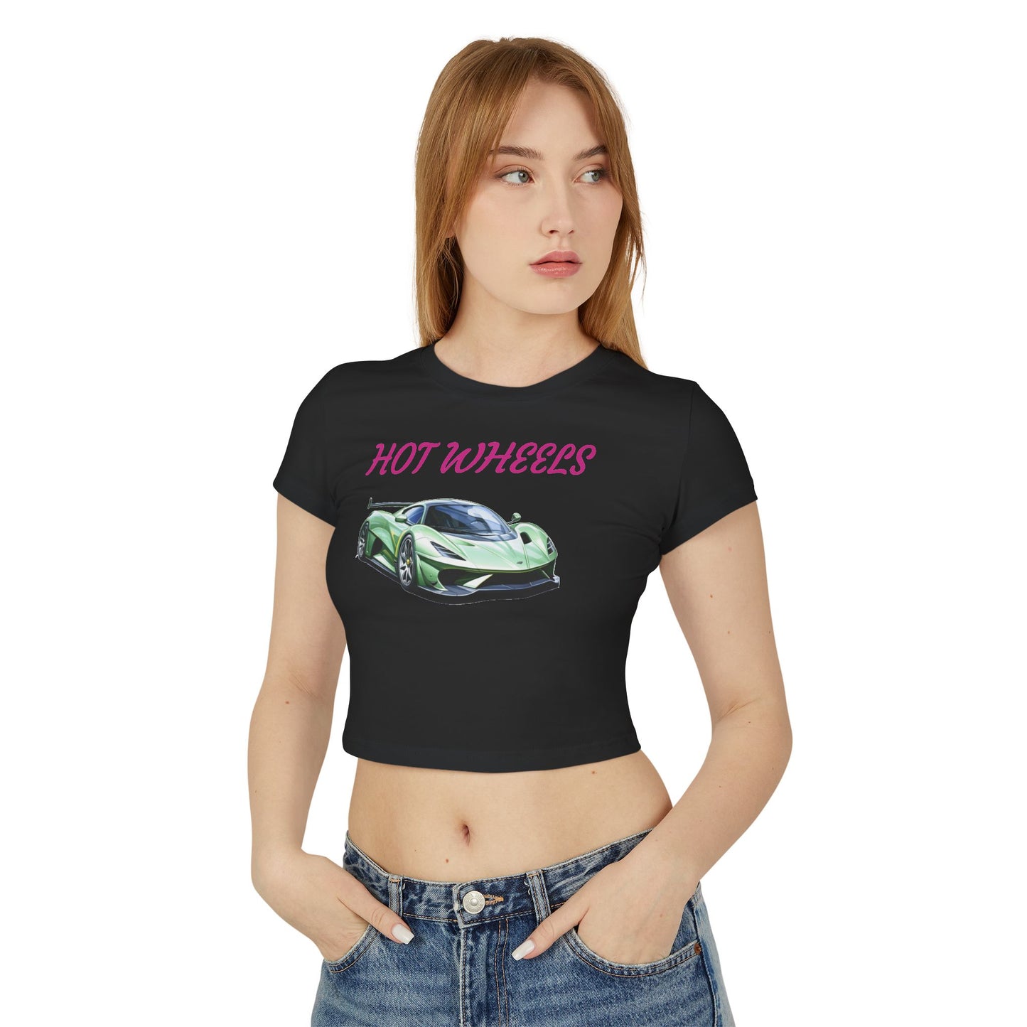Princess Grace  Hot Wheels Women's Baby Tee Ideal for Car Enthusiasts
