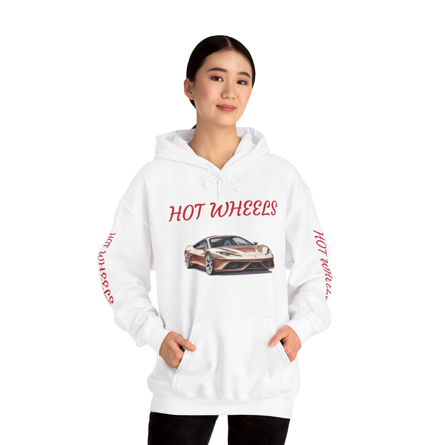 Princess Grace  Hot Wheels Unisex Hooded Sweatshirt Stylish Car Graphic Design for Car Enthusiasts