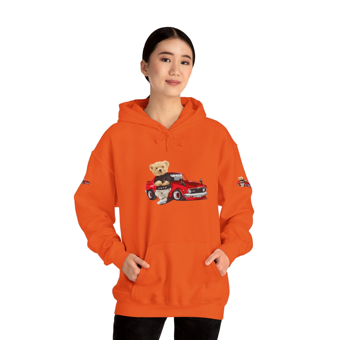 Princess Grace  Vintage Bear Car Hoodie  Fun Unisex Sweatshirt for Auto Lovers