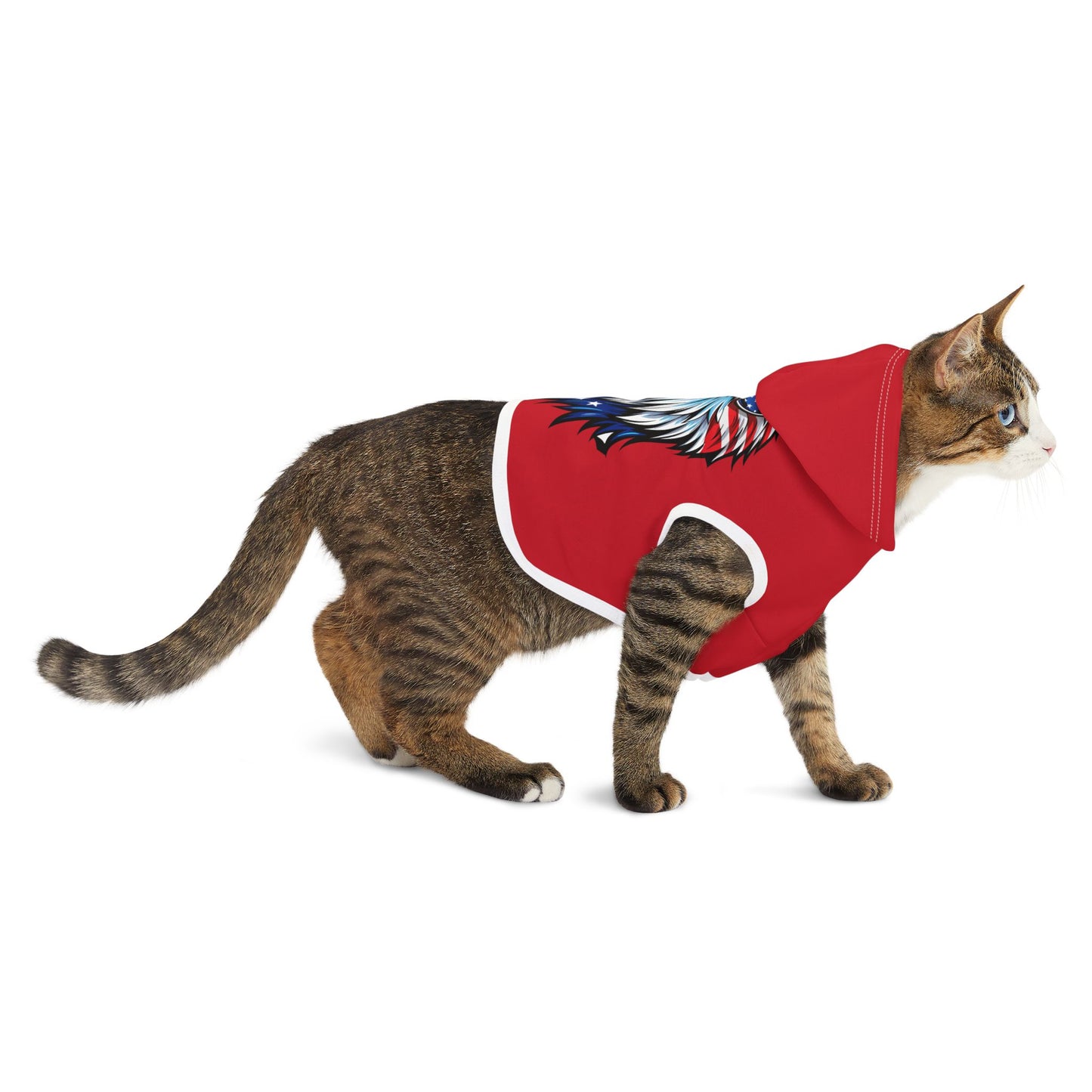 Princess Grace  Patriotic Eagle Pet Hoodie for Stylish Dogs
