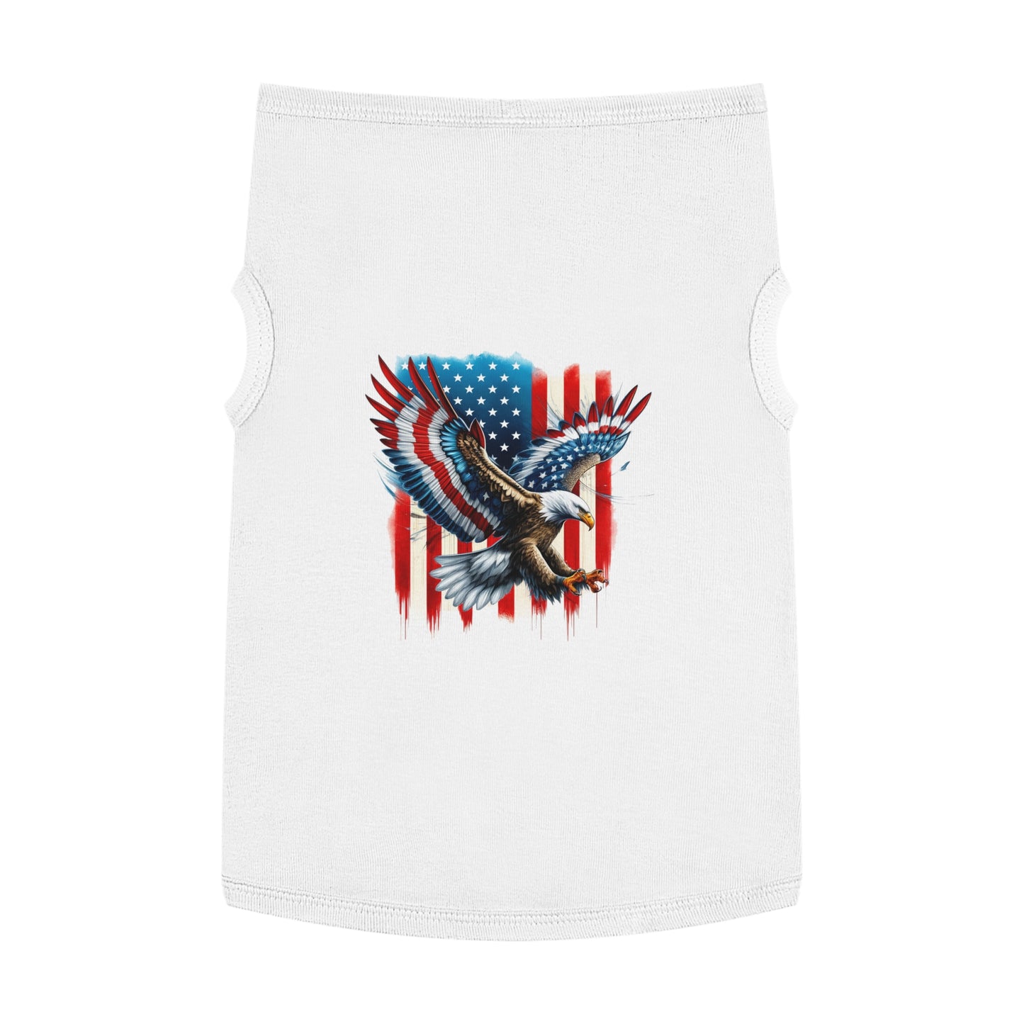 Princess Grace  Patriotic Eagle Pet Tank Top Perfect for Celebrating Independence Day or Outdoor Adventures