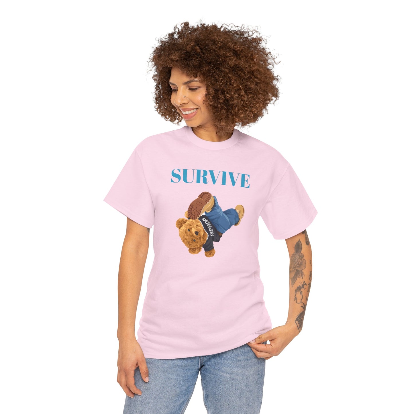 Princess Grace  Survive Graphic Unisex Heavy Cotton Tee