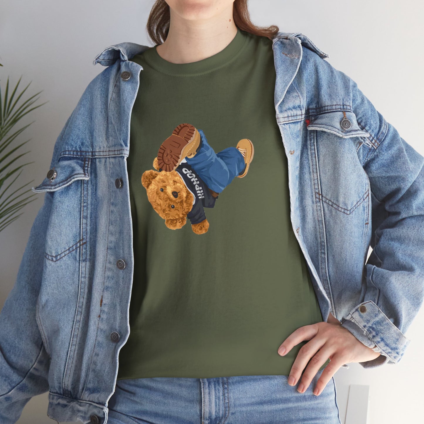 Princess Grace  Casual Vintage Hi[ Hop Bear Tee for Trendy Everyday Wear