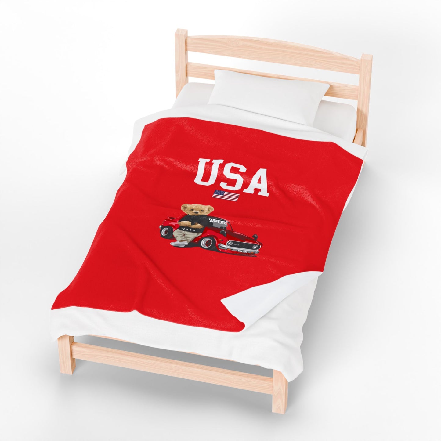 Princess Grace  TEAM USA  Velveteen Plush Blanket
