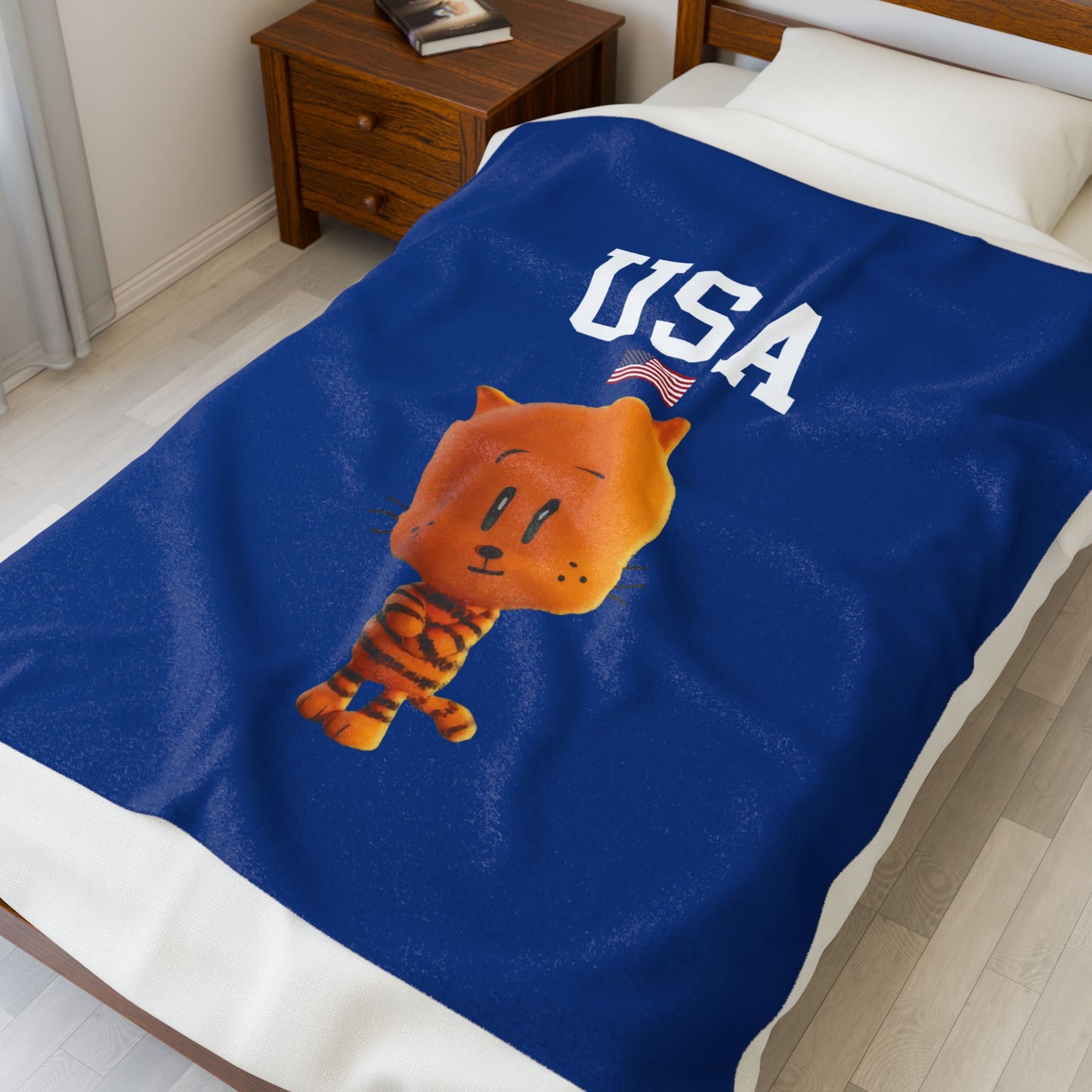 Princess Grace  TEAM USA  Velveteen Plush Blanket