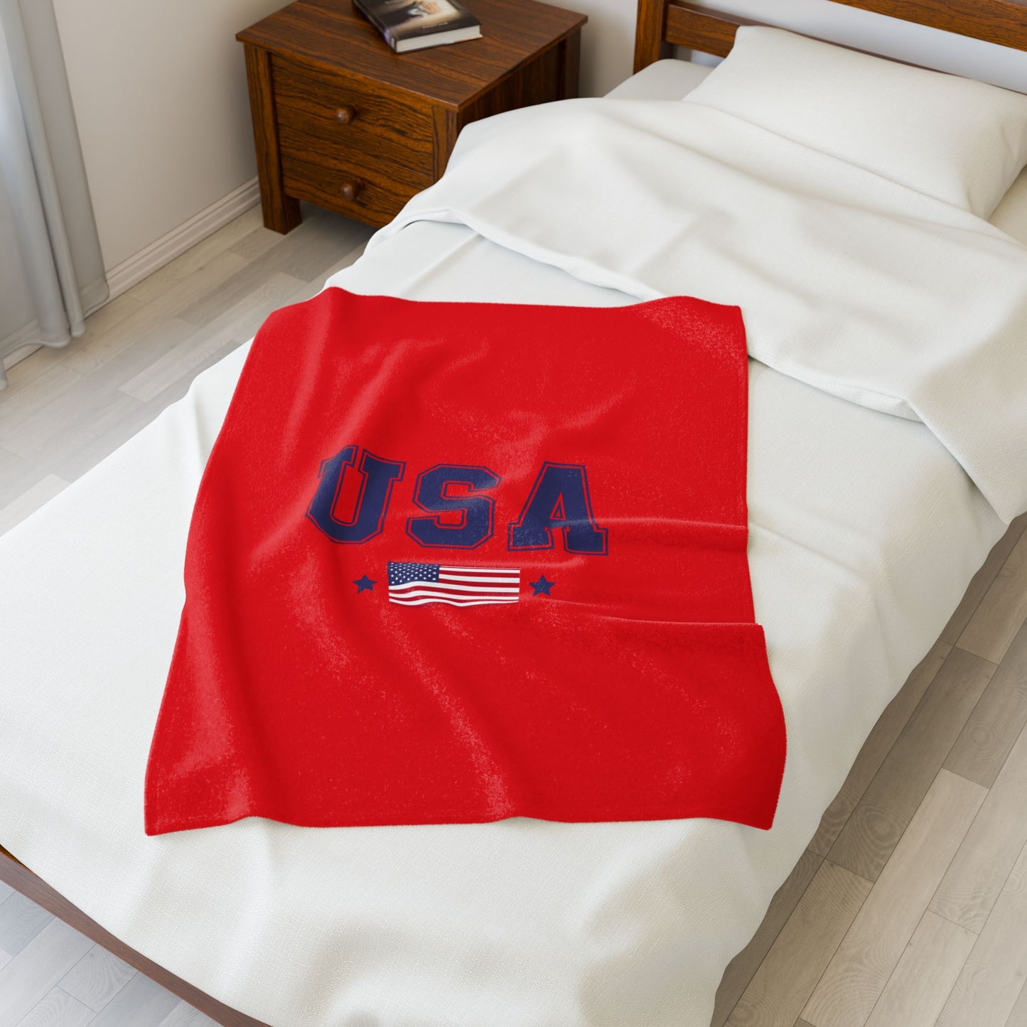 Princess Grace  TEAM USA  Velveteen Plush Blanket