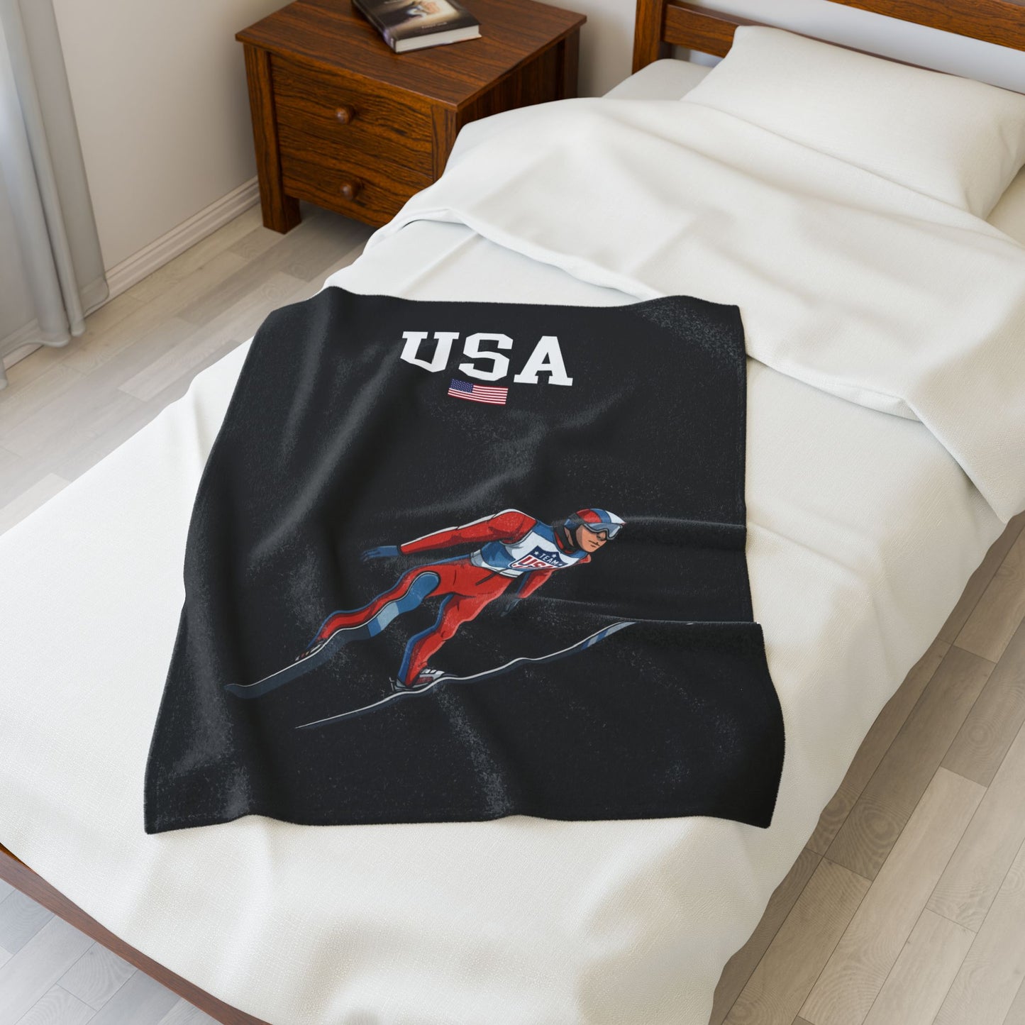 Princess Grace  TEAM USA  Velveteen Plush Blanket