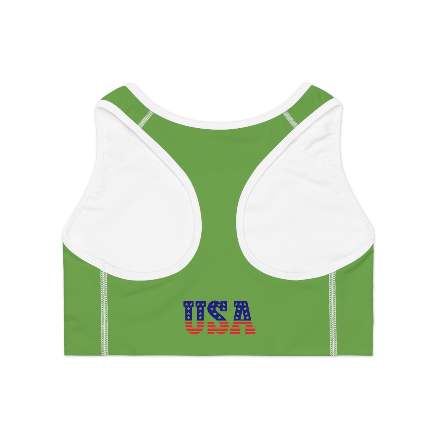 Princess Grace  USA-Themed Sports Bra  Perfect for Fitness Lovers and Patriotic Celebrations