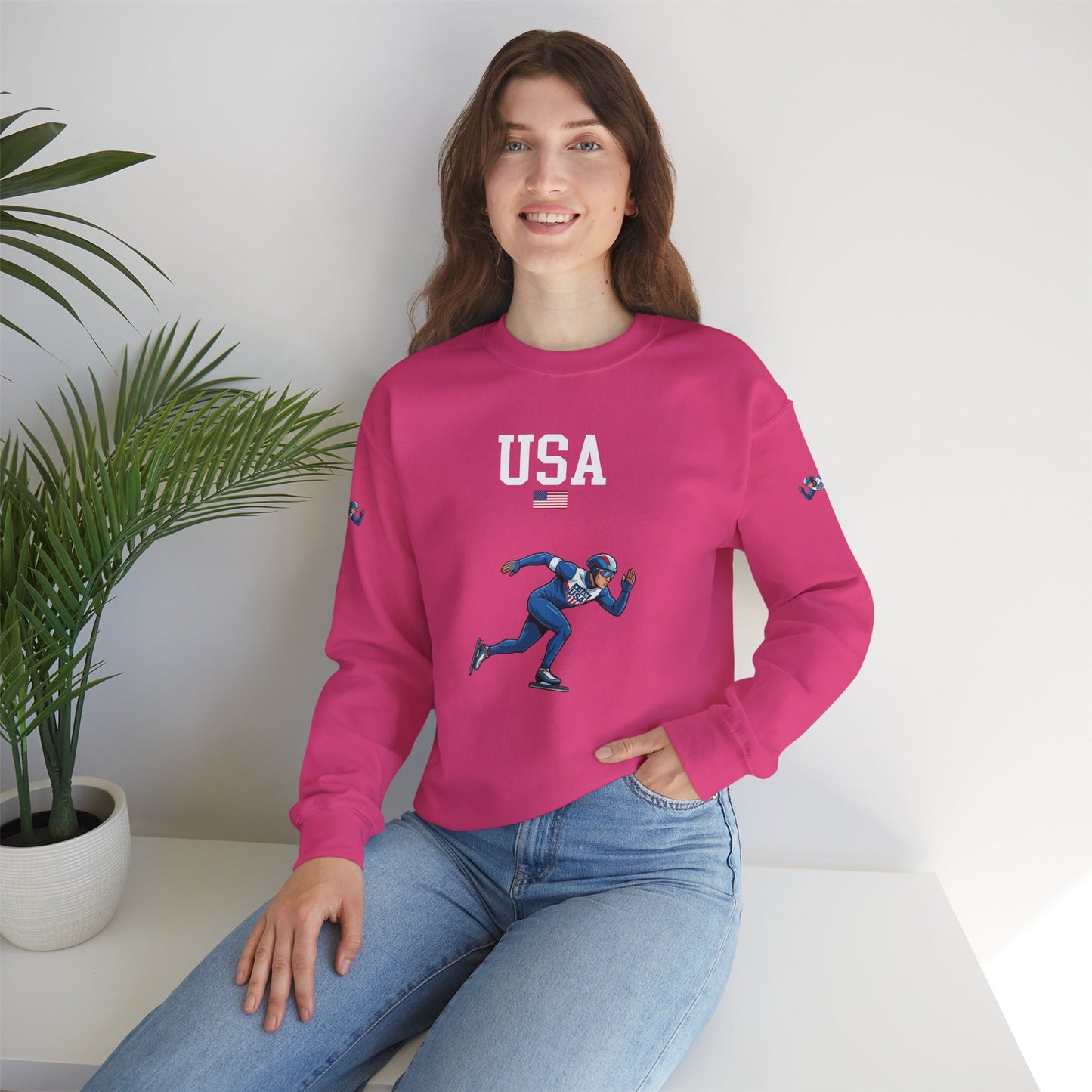 Princess Grace  TEAM USA  Unisex Heavy Blend  Crewneck Sweatshirt