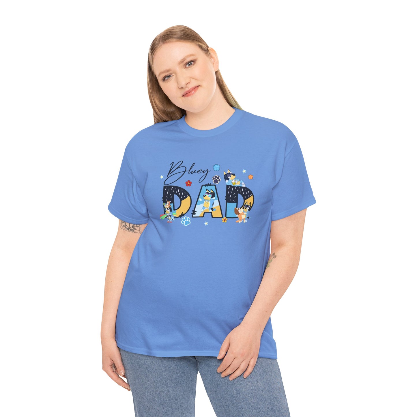 Princess Grace  Fun 'Blessed Dad' Unisex Heavy Cotton Tee Perfect Gift for Father's Day