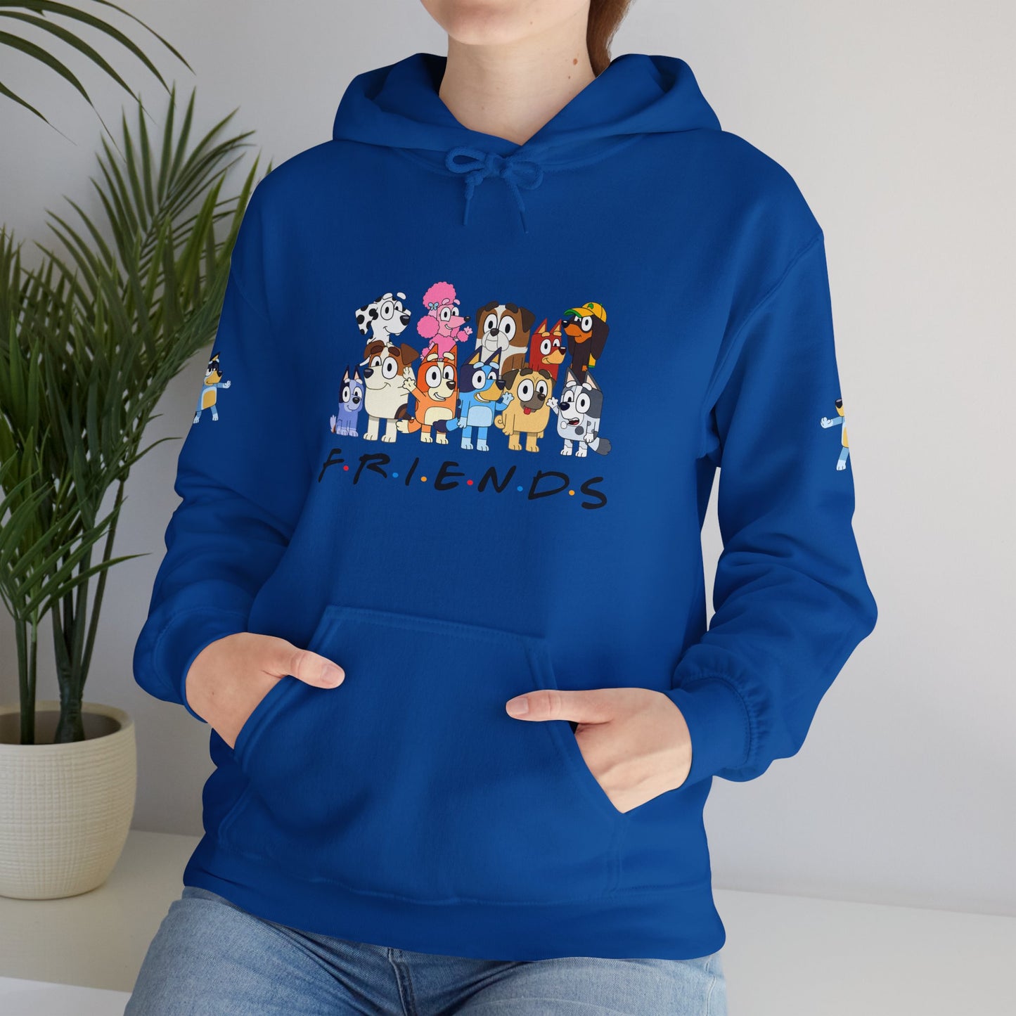 Princess Grace  Bluey  Unisex Heavy  Blend  Hooded Sweatshirt  'Friends' Cartoon Design